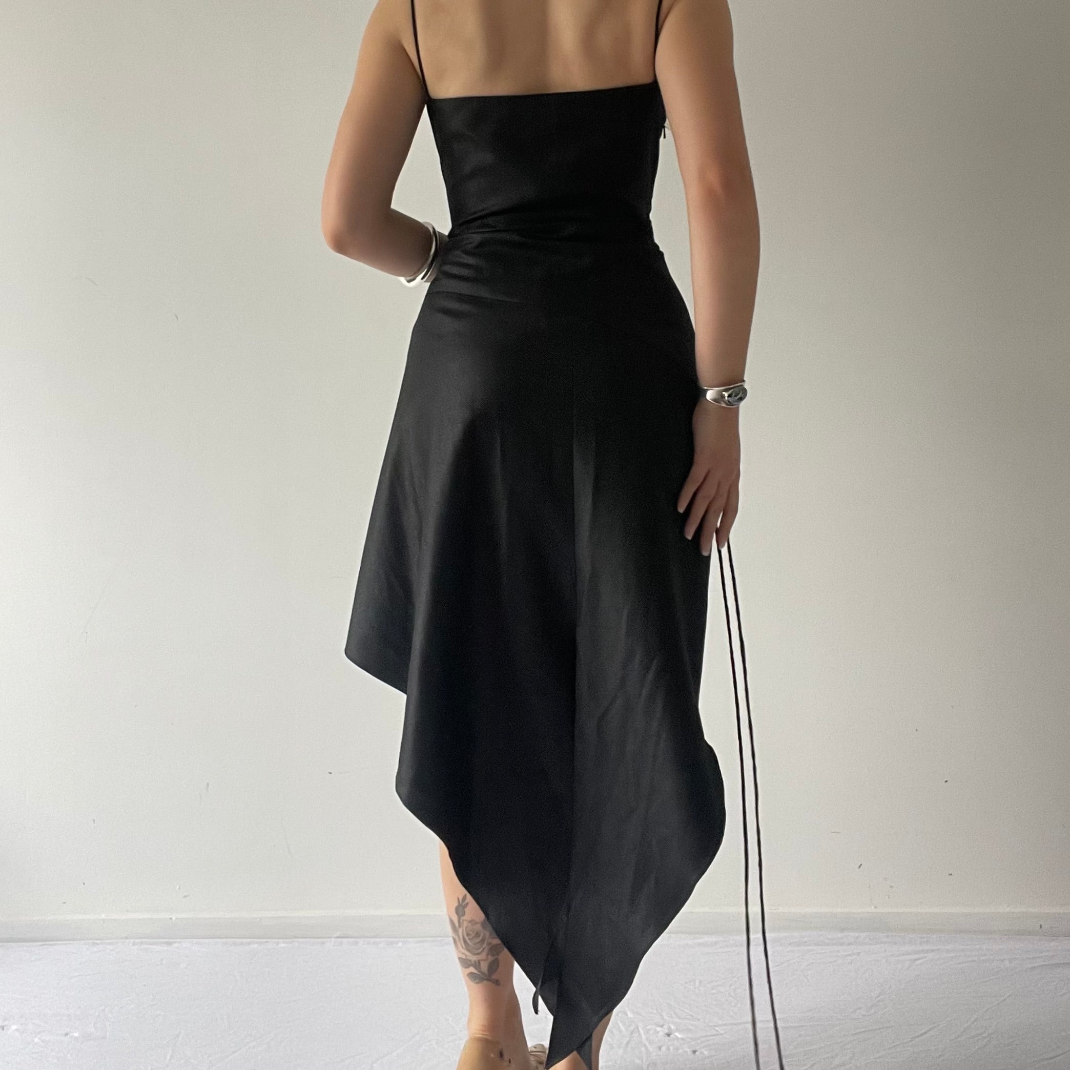 Karen Walker Tuxedo Asymmetric Mini Dress | M