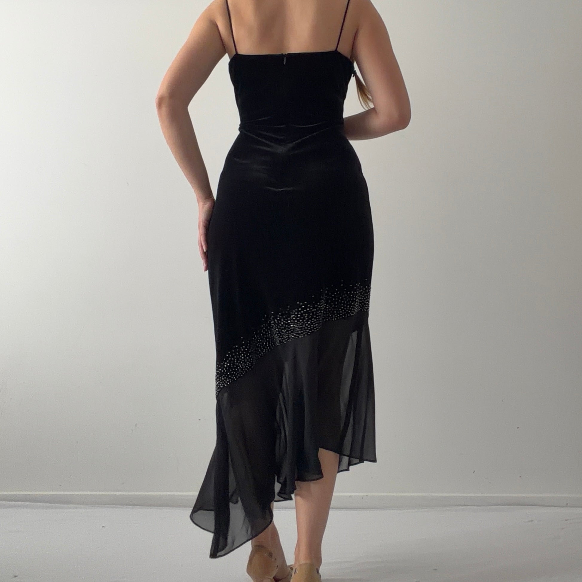 Jessica Howard Evenings Velvet Midi Dress | M
