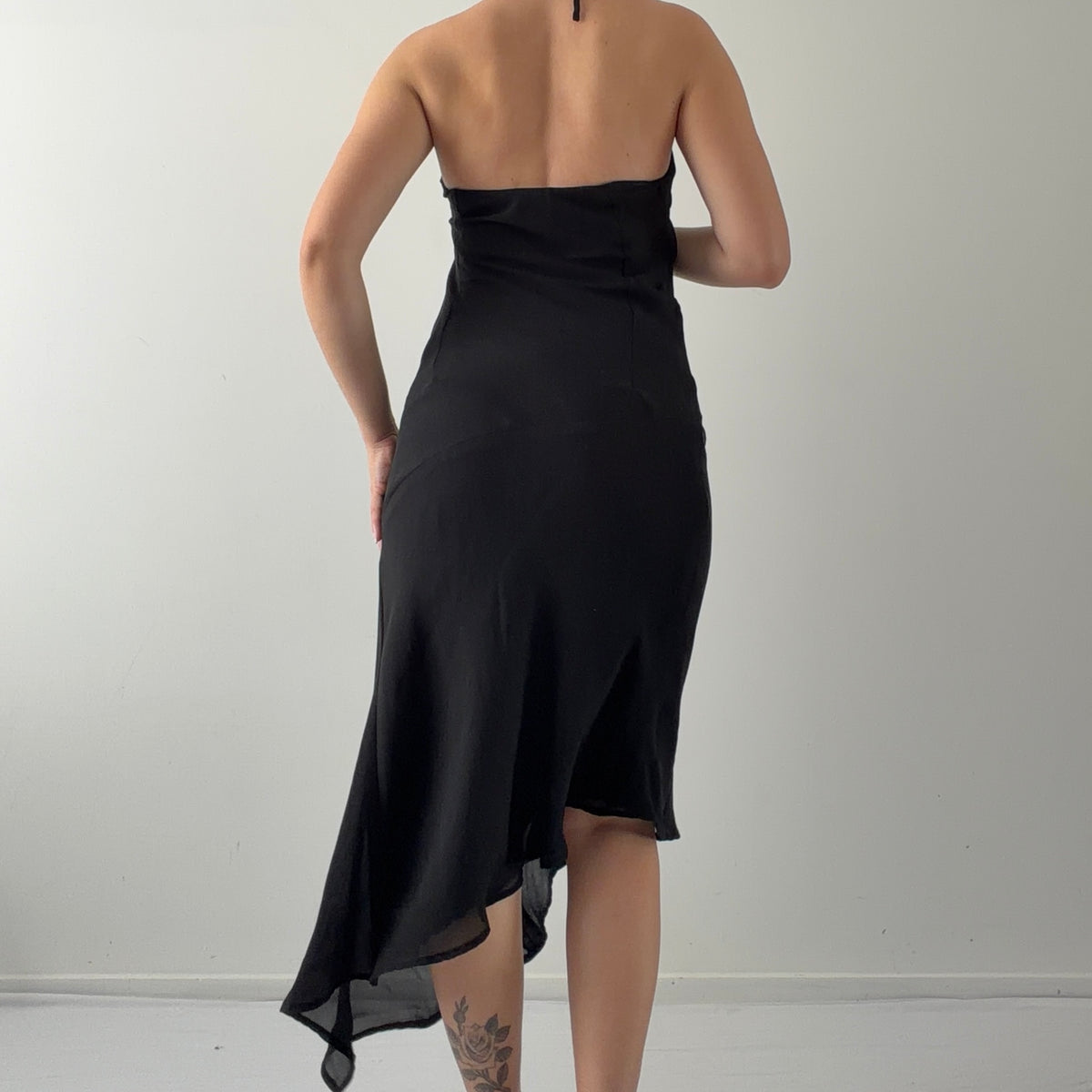Etam Cowl Asymmetric Dress | S
