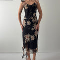 Dressbarn Ruffle Midi Dress | 10-12