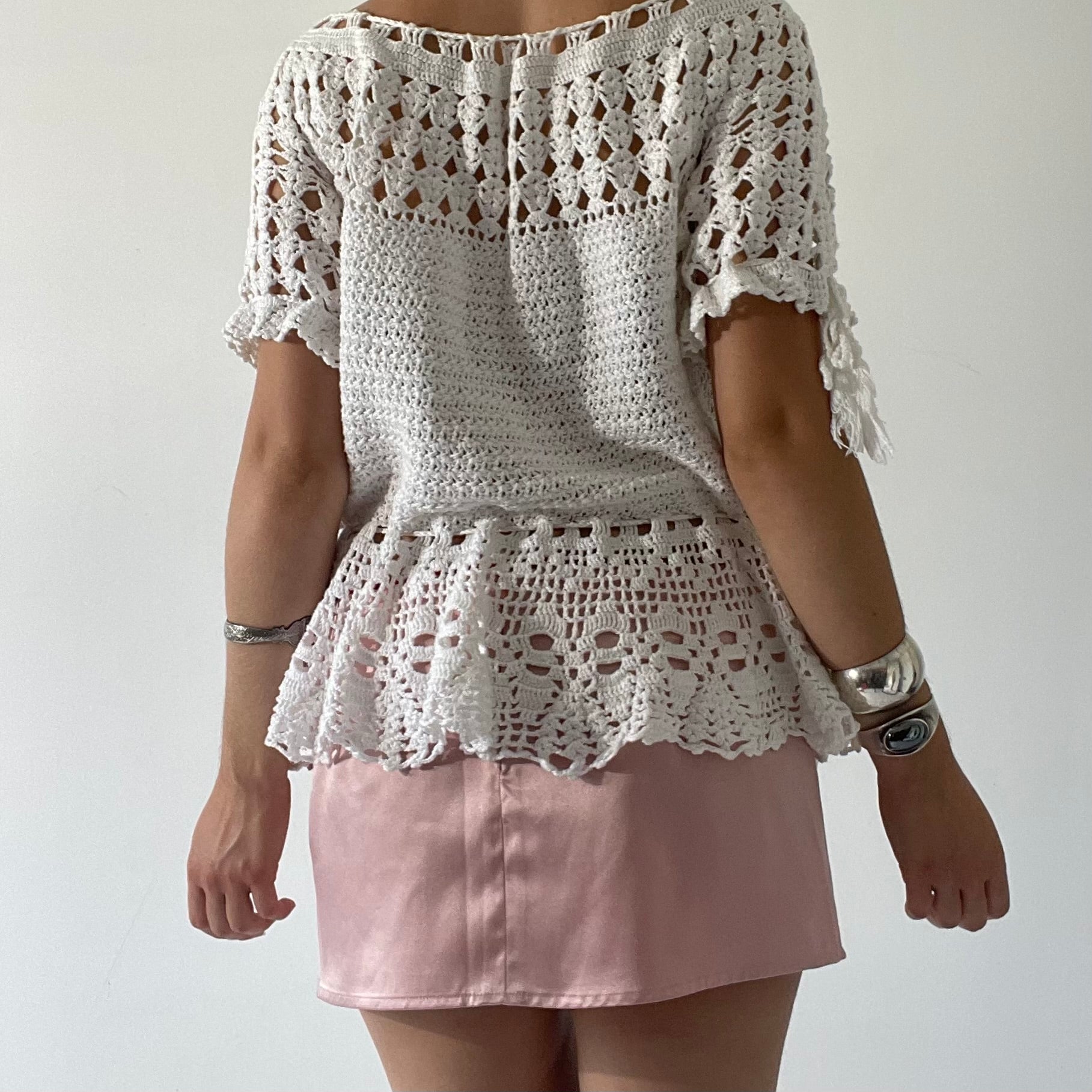 Crochet Babydoll Top | S-L