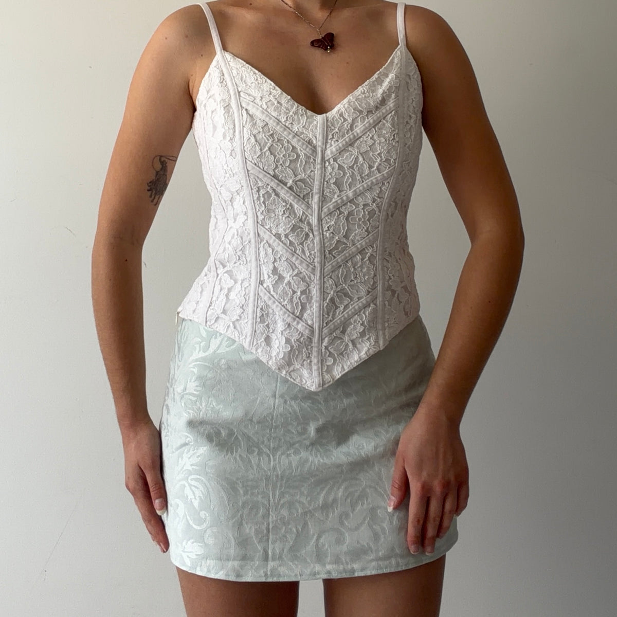 Ann Fontaine Lace Cami Top | S