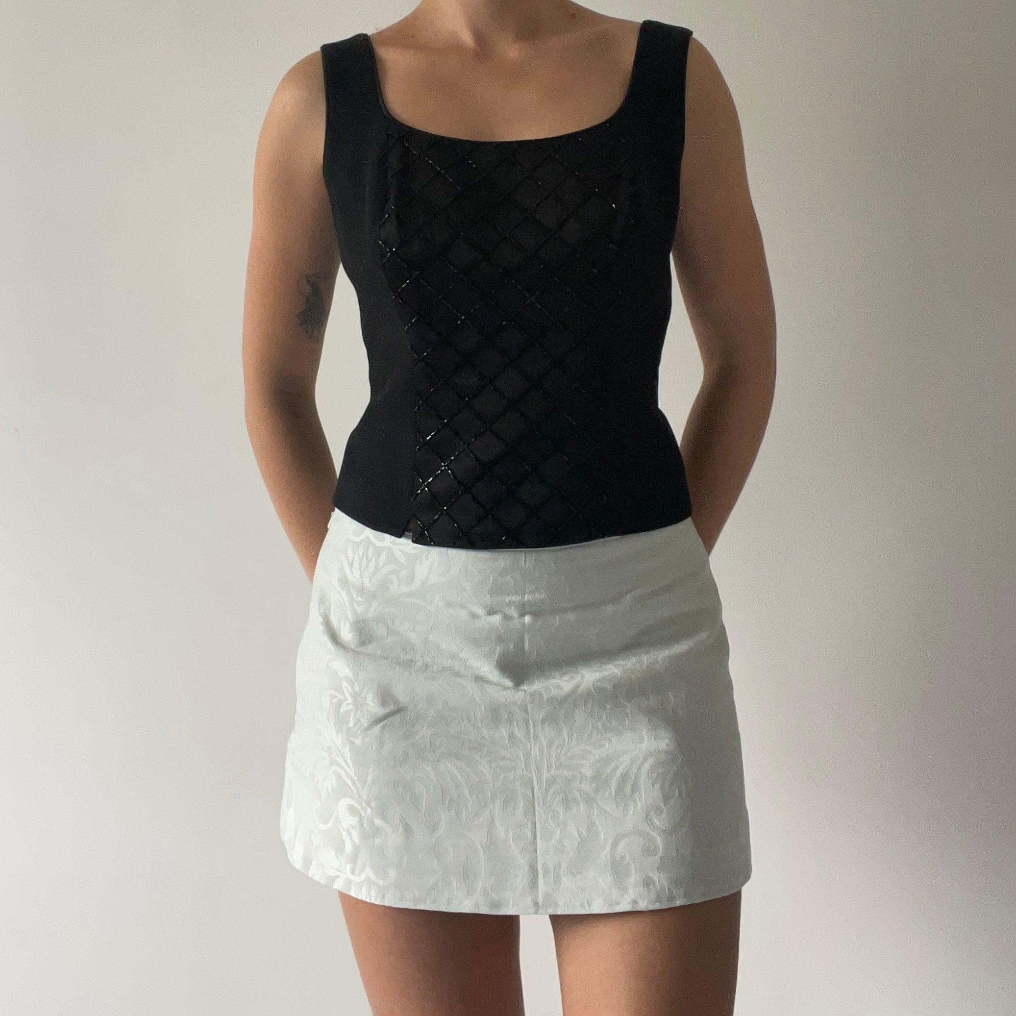 Beaded Corset Top | M