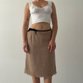 L K Bennett Wool Midi Skirt | 6-8