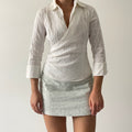 Wrap Shirt Top | Made in Australia | 6-8