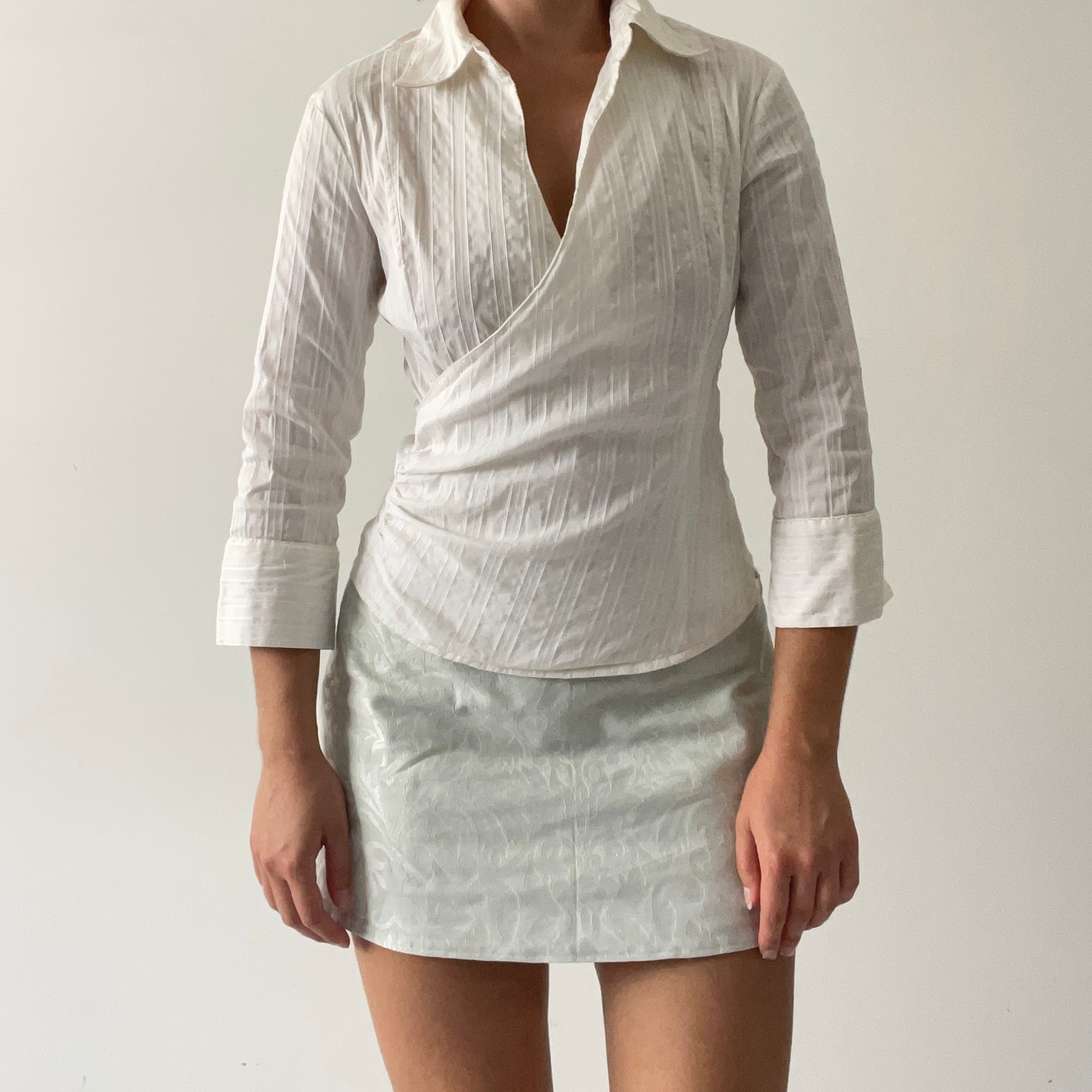 Wrap Shirt Top | Made in Australia | 6-8