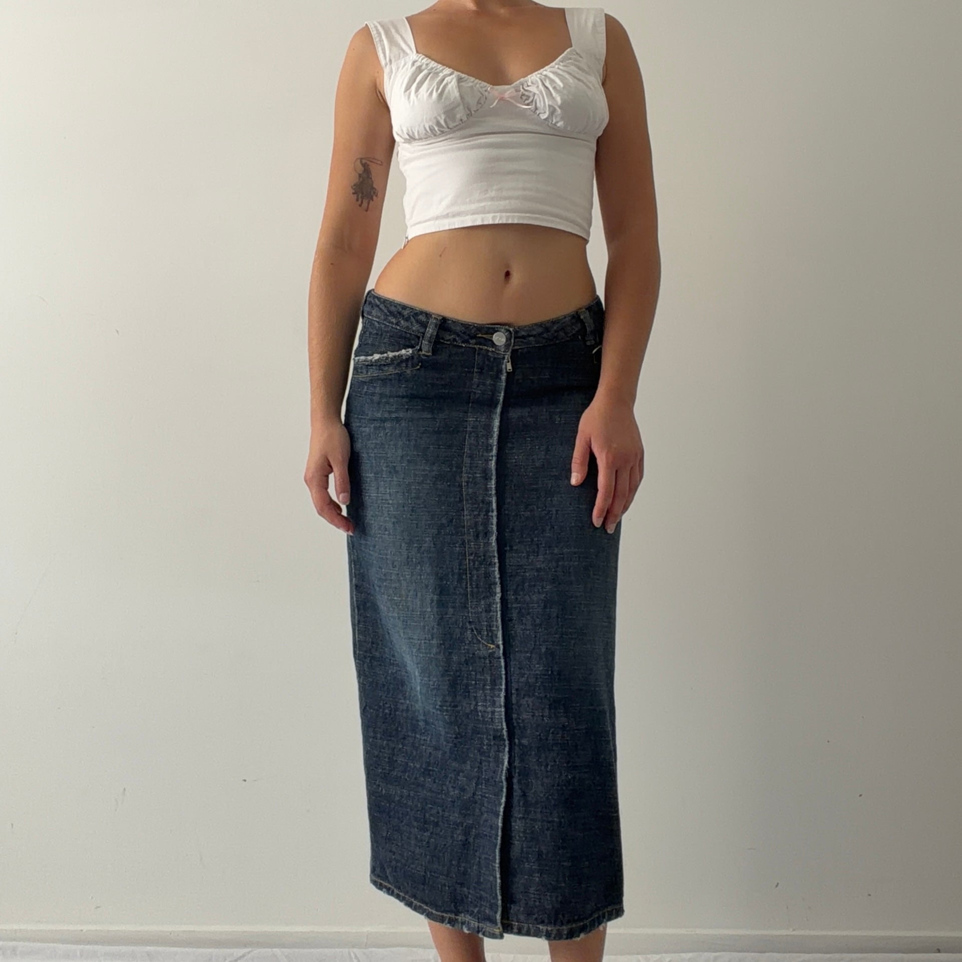 Mooks Denim Midi Skirt | 6-8