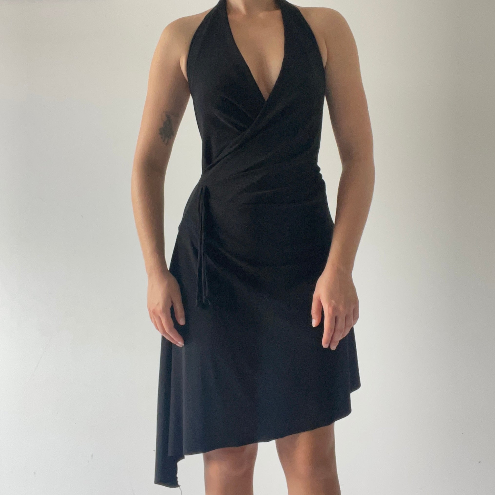 Forever 21 Halter Asymmetric Dress | Made in USA | 8-10