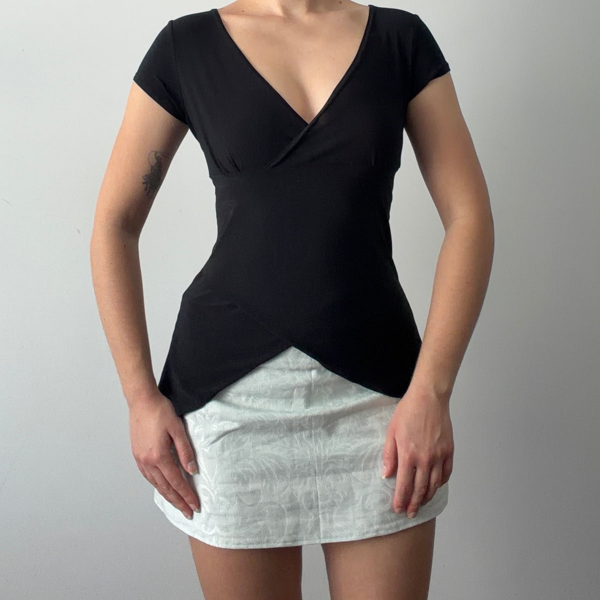 Dynamite Asymmetric Babydoll Top | M