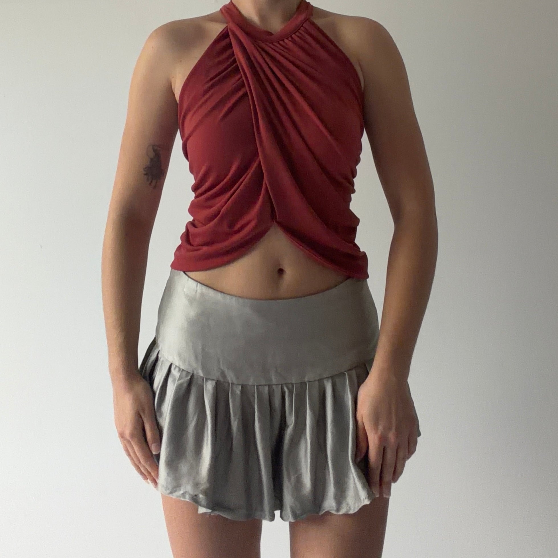 Ruched Halter Top | S