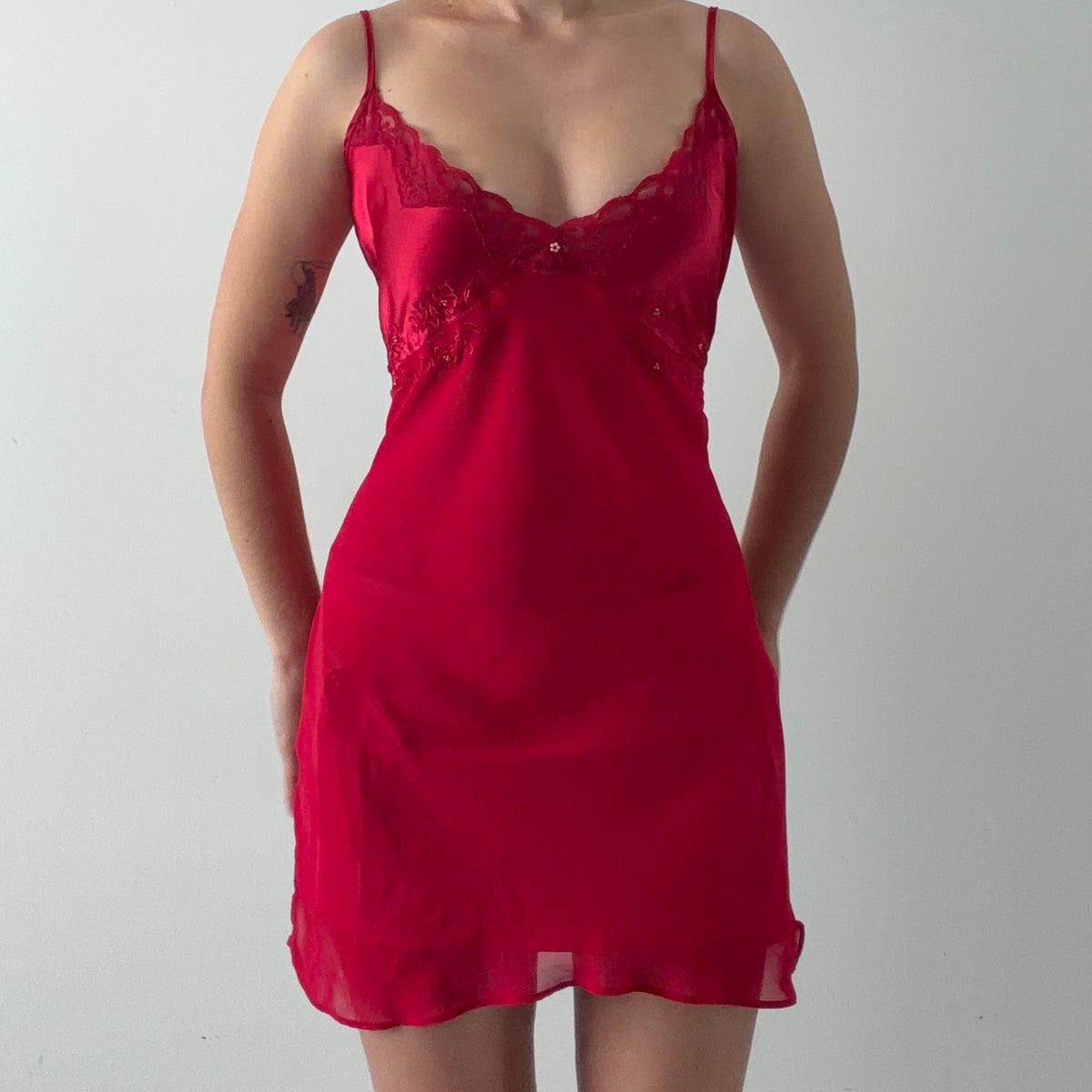 California Dynasty Beaded Slip Dress | 10-12
