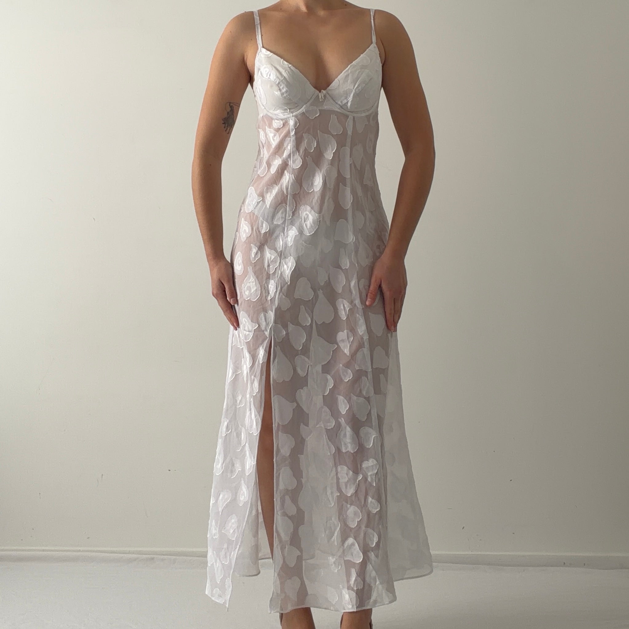 Victoria's Secret Maxi Slip Heart Dress | M