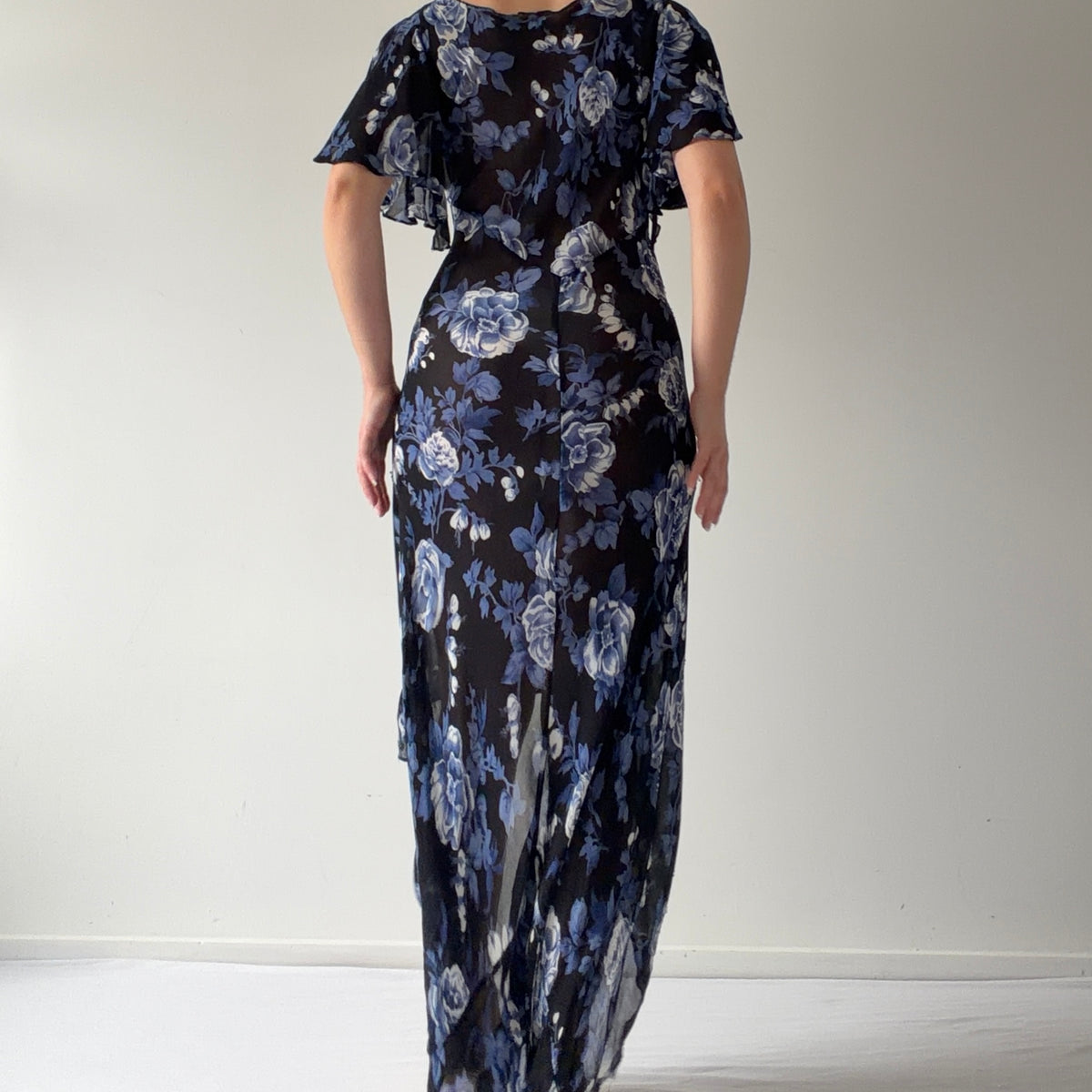 Floral Sequin Midi Dress | 10-12
