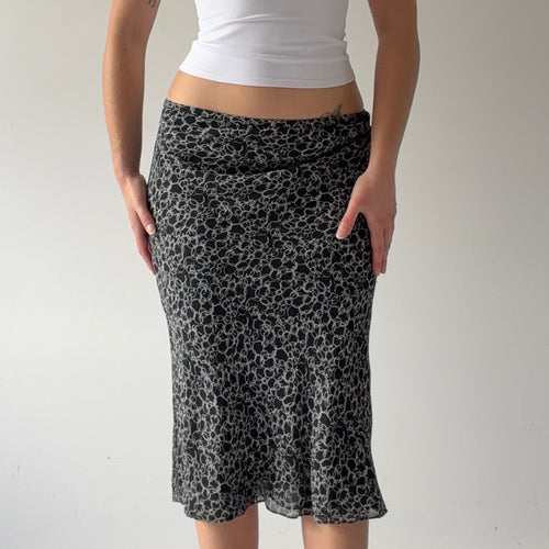 Merona Silk Midi Skirt | L