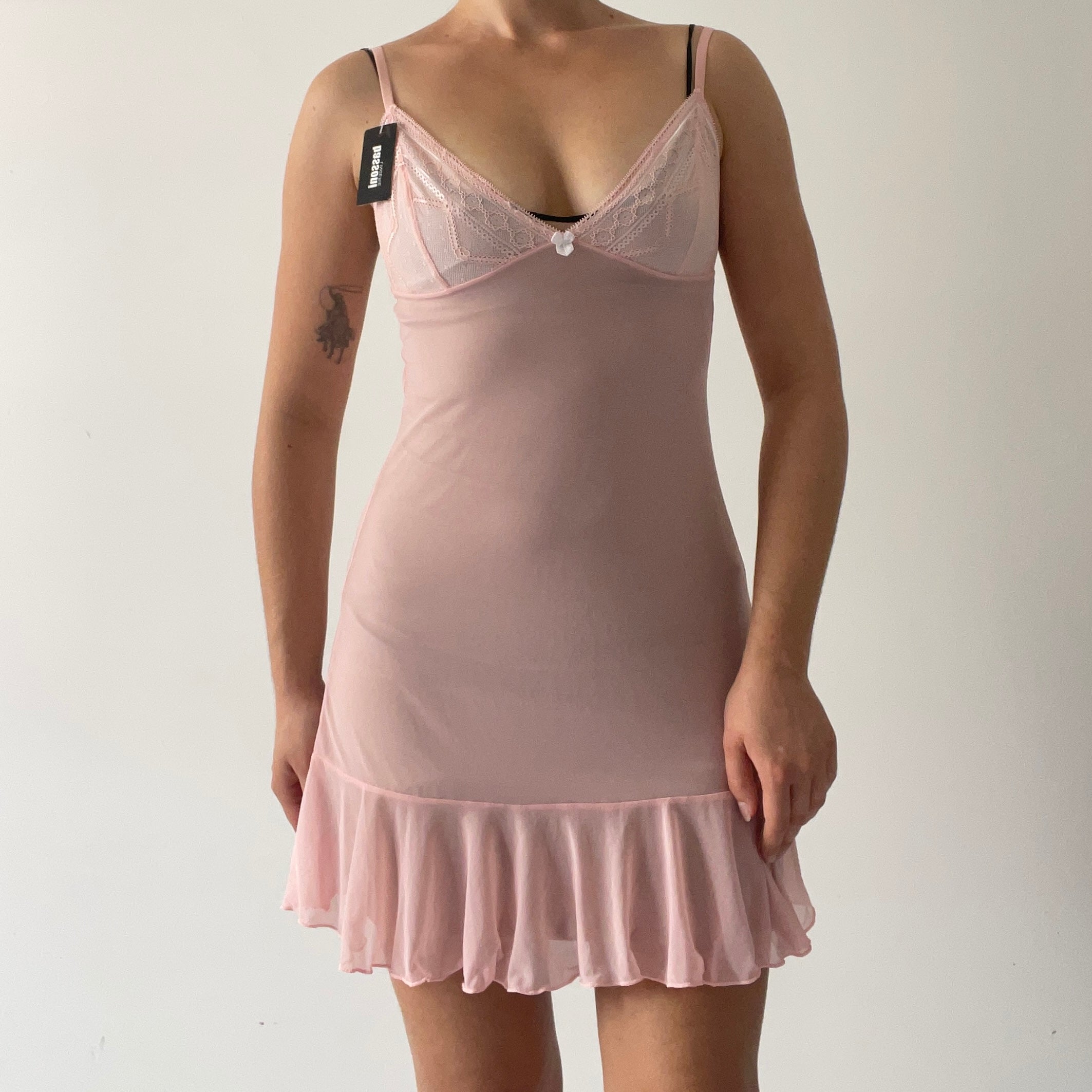 Bassoni Lace Lingerie Slip Dress | 8-10