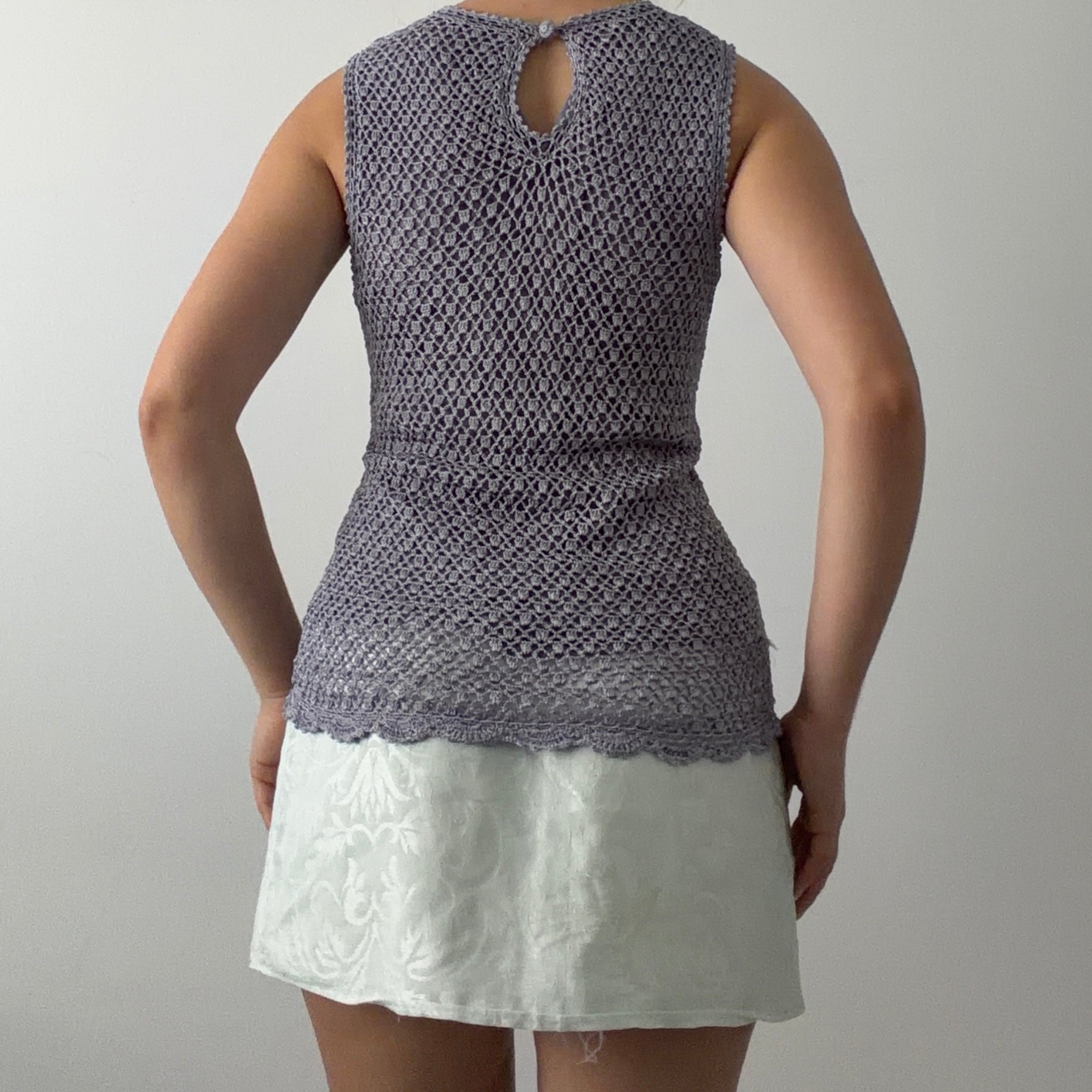 Debenhams Beaded Crochet Top | M