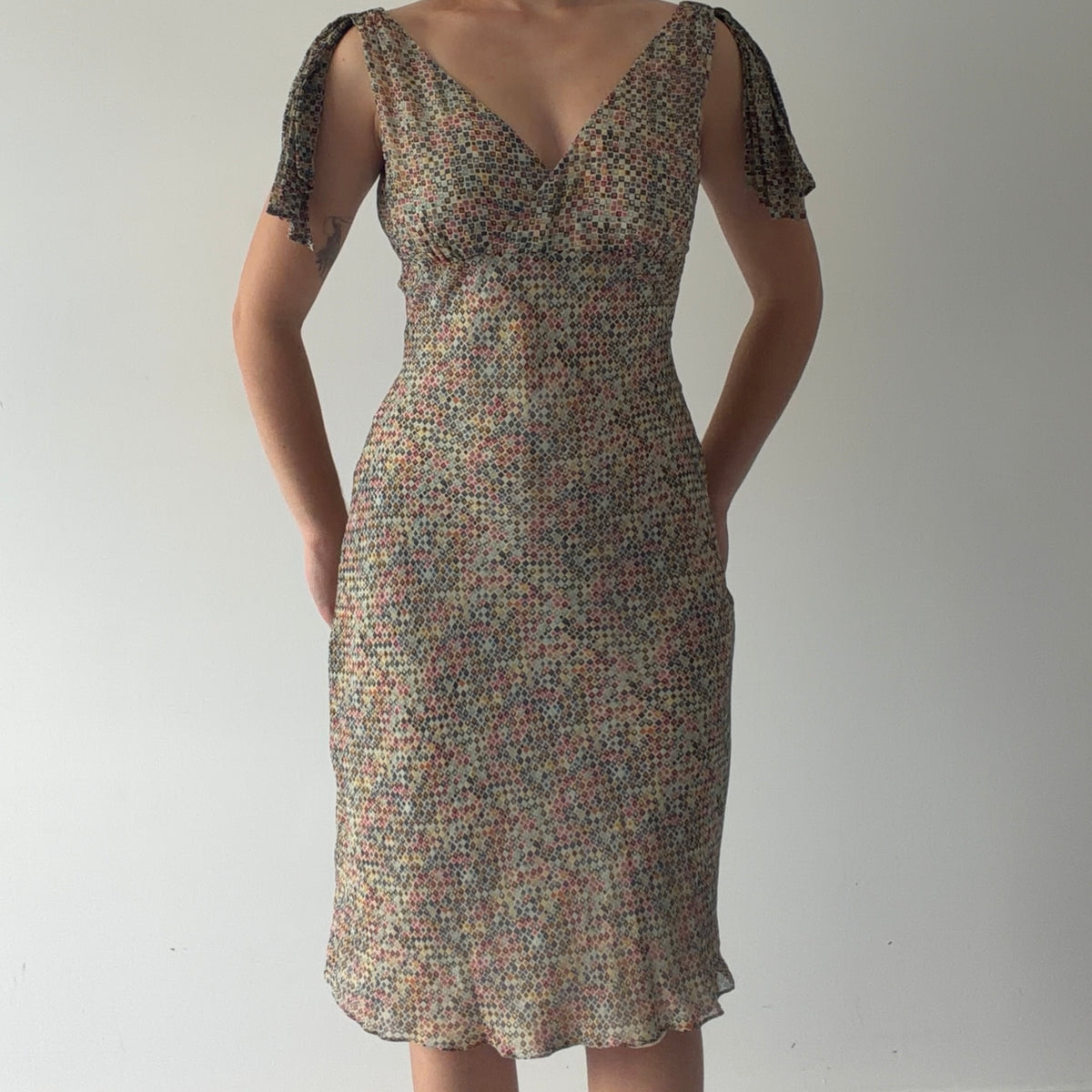 BCBG Silk Midi Dress | S-M