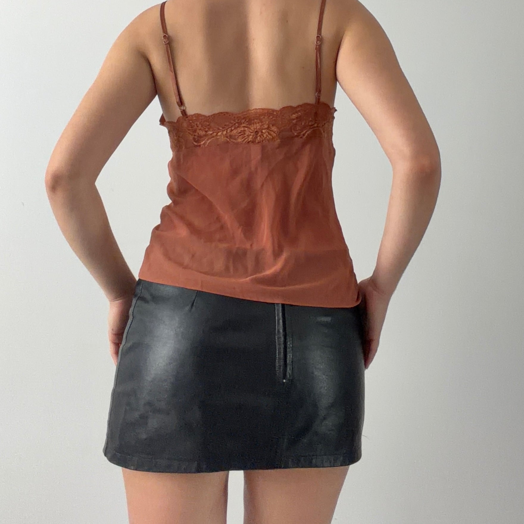 Gilligan & O'Malley Satin Babydoll Top | S