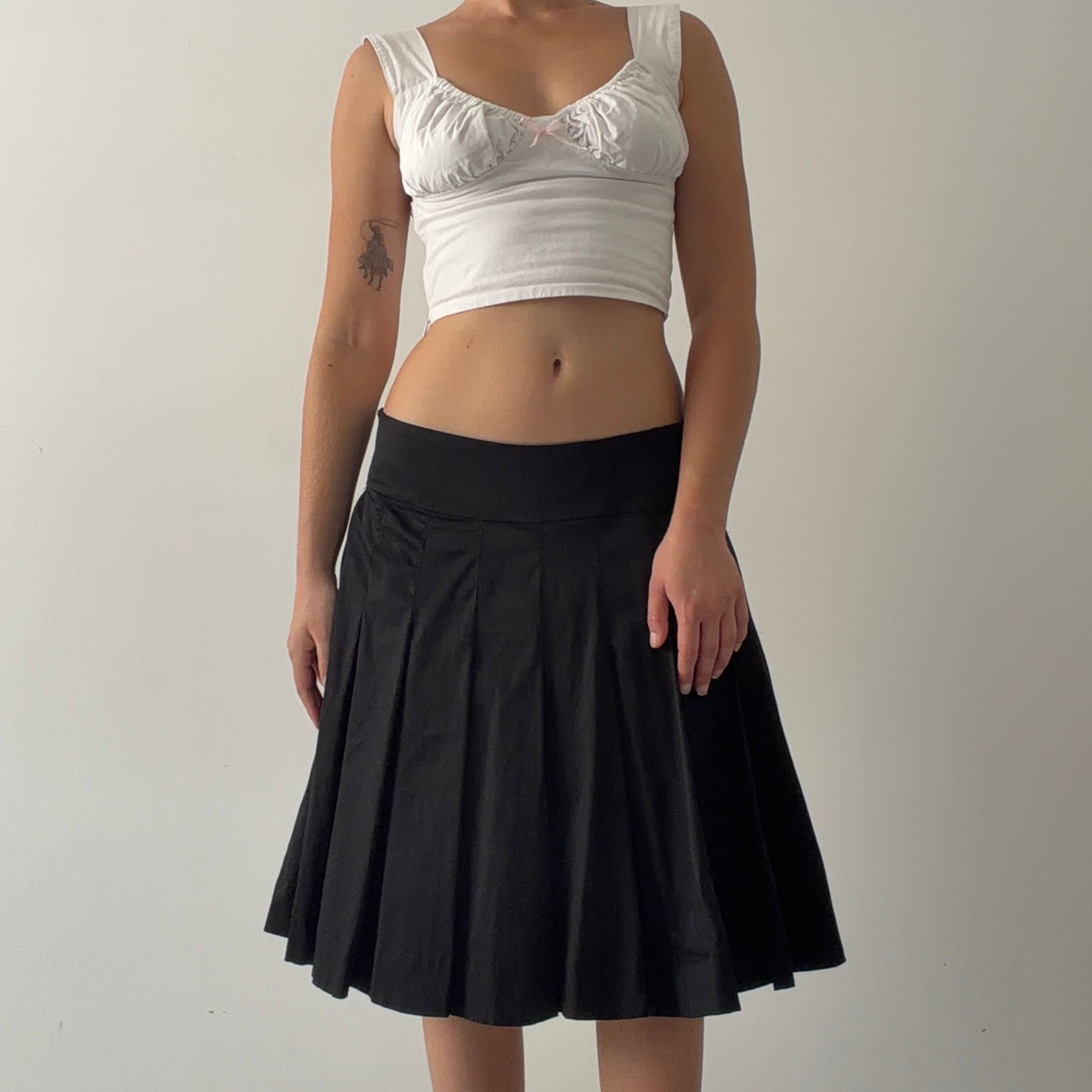 Coast Pleat Midi Skirt | 6-12