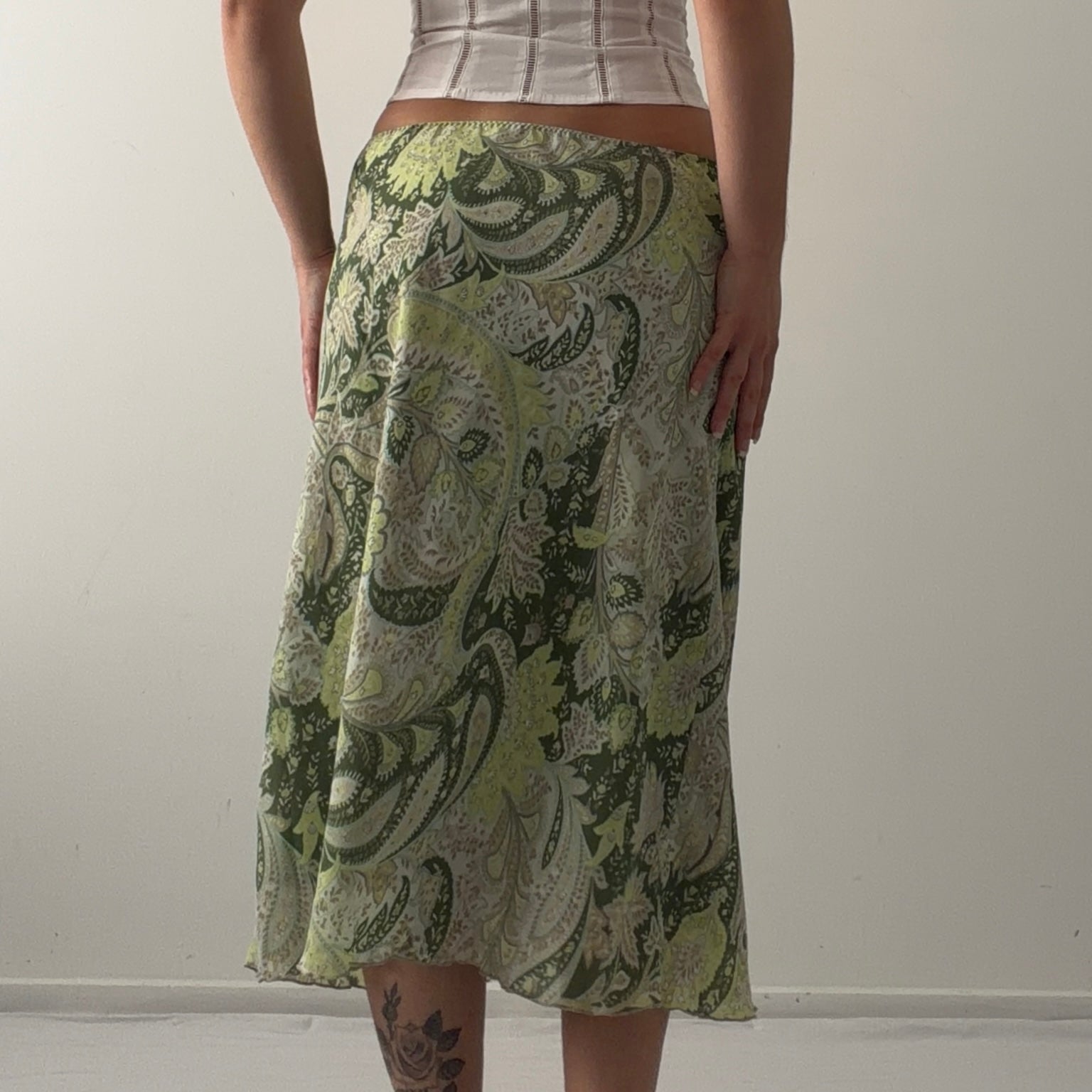 Tout Simplement Midi Skirt | Green | 8-10