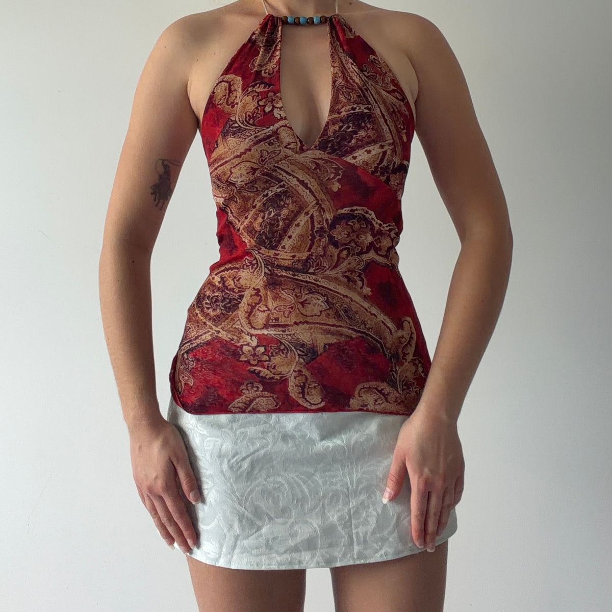 Pulsion Paris Paisley Halter Top | S-M