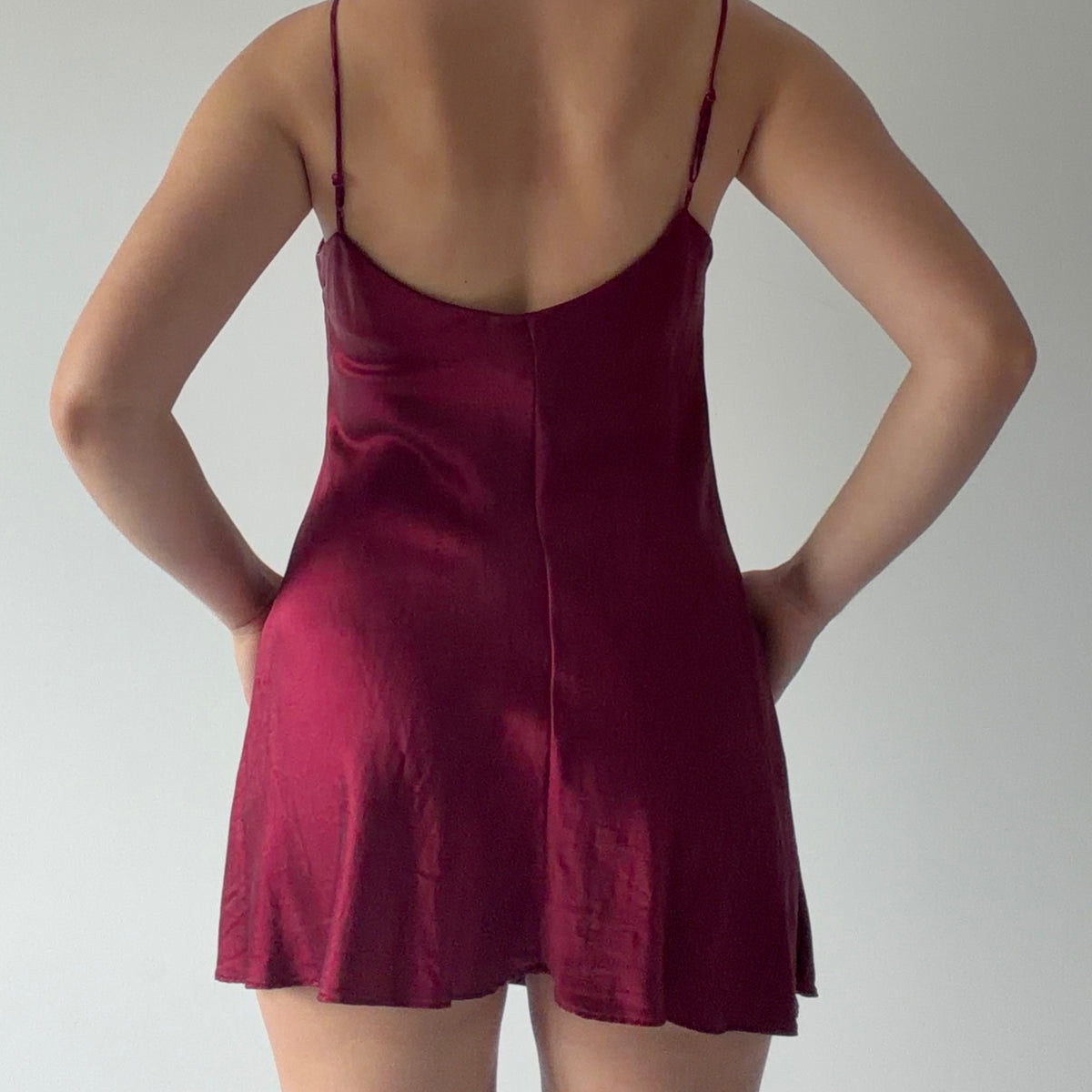 Victoria's Secret Silk Slip | Burgundy | S