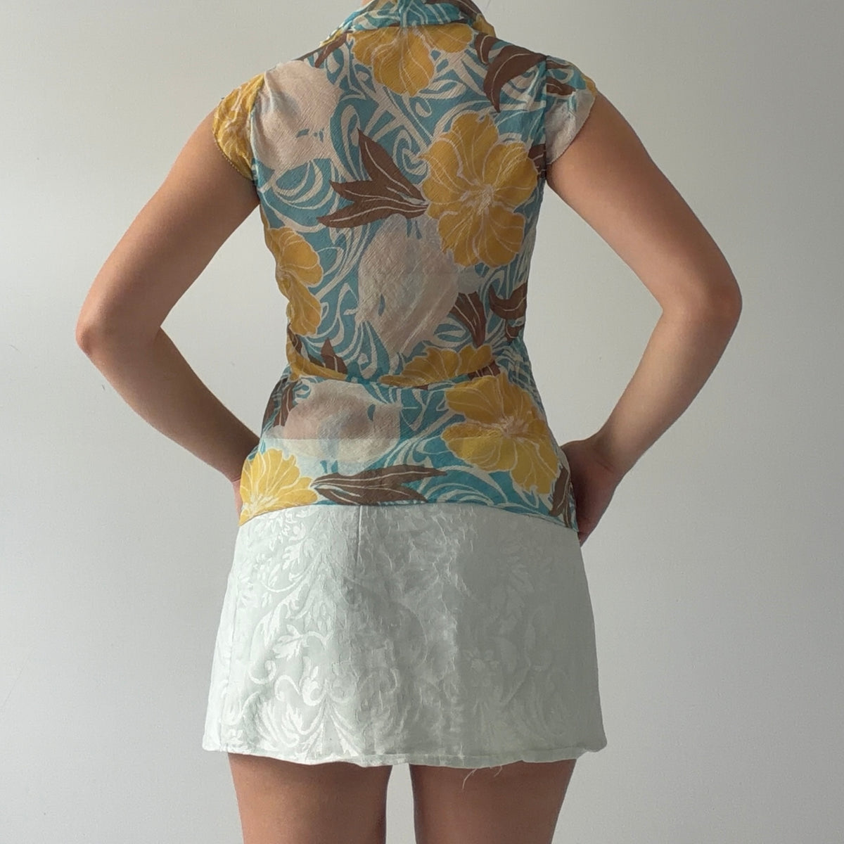 Express Design Studio Silk Top | 6-8