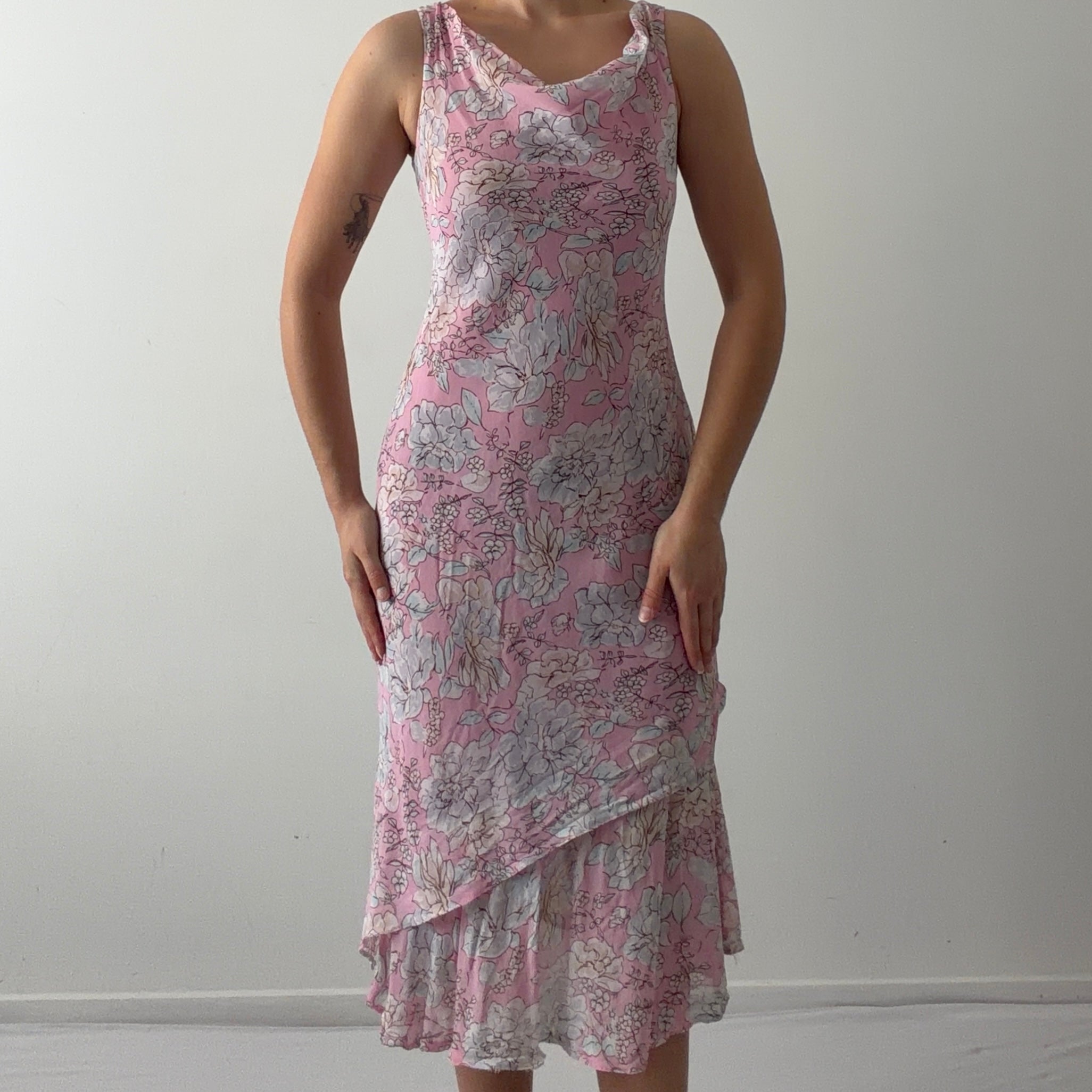 LA City Floral Midi Dress | Made in France | S