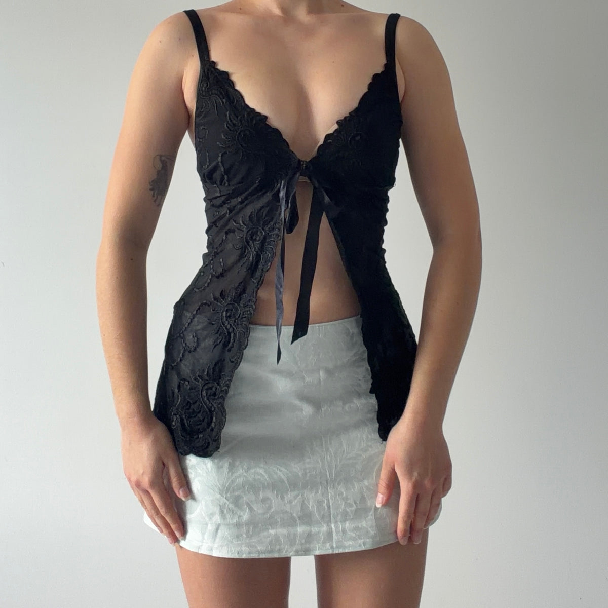 Embroidered Babydoll Cami | S