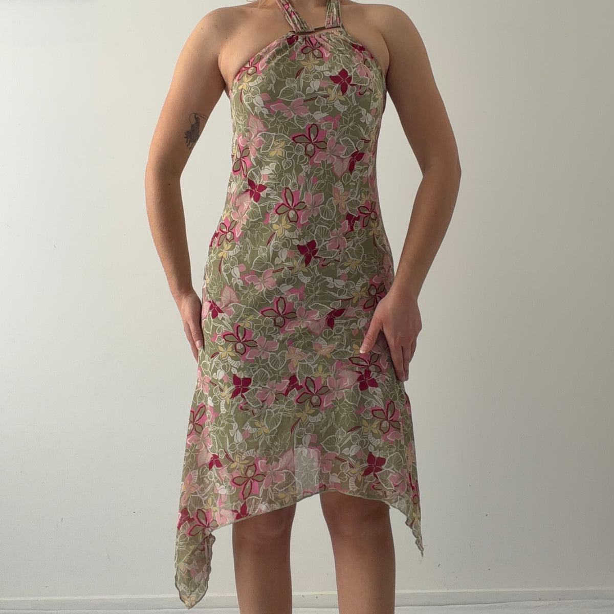 Hot Kiss Halter Midi Dress | S-M