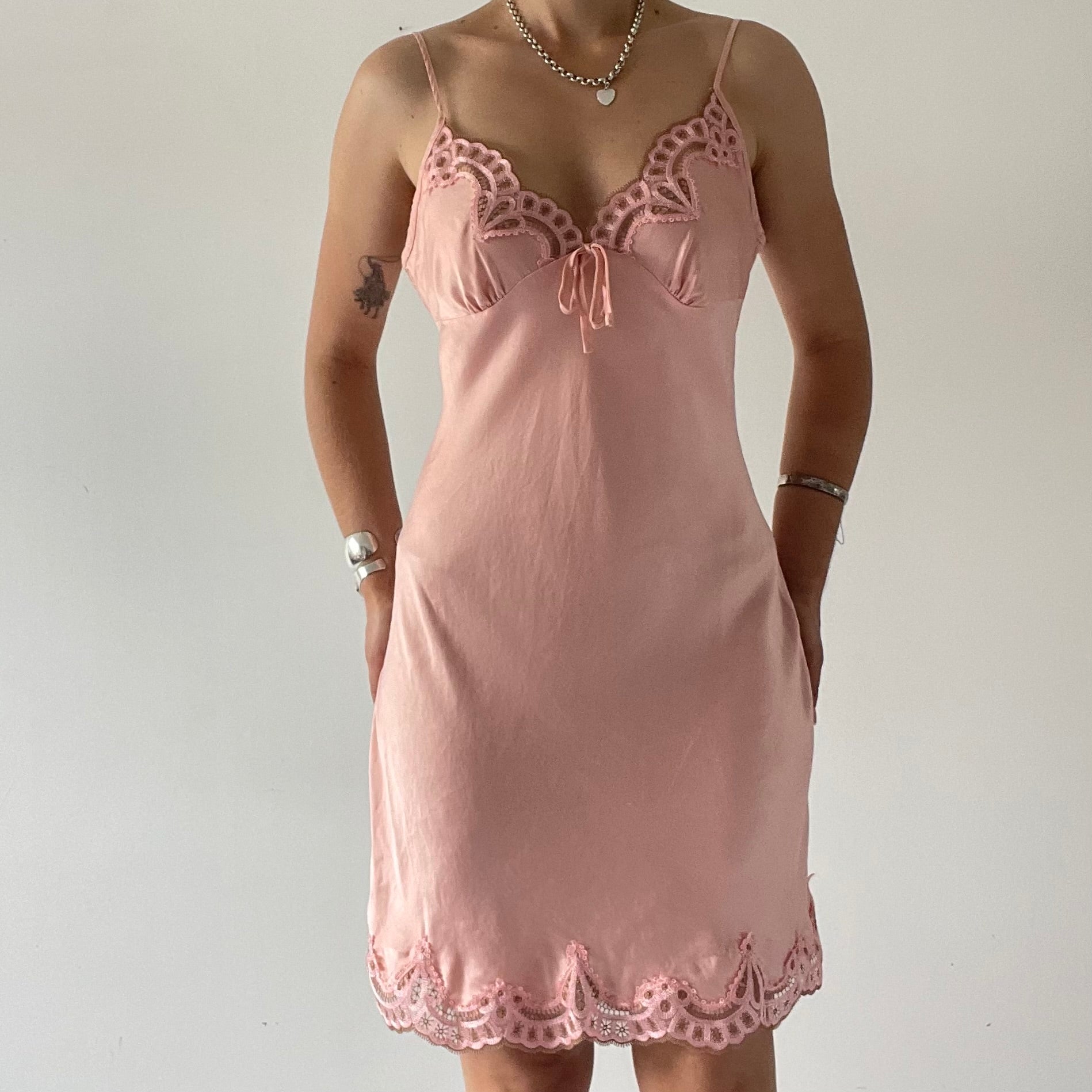 100% Silk Midi Slip Dress | 8-10