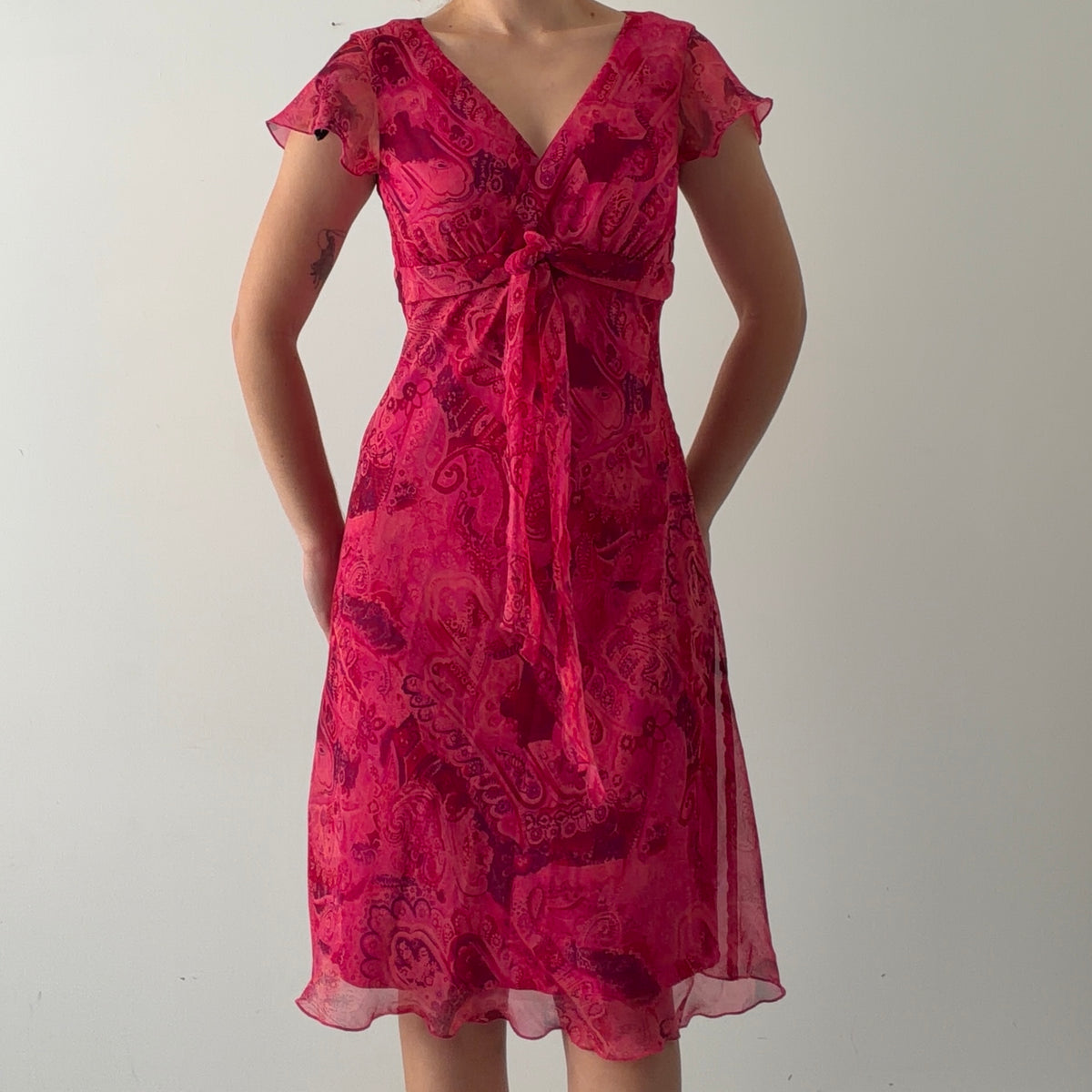 B Smart Paisley Midi Dress | M