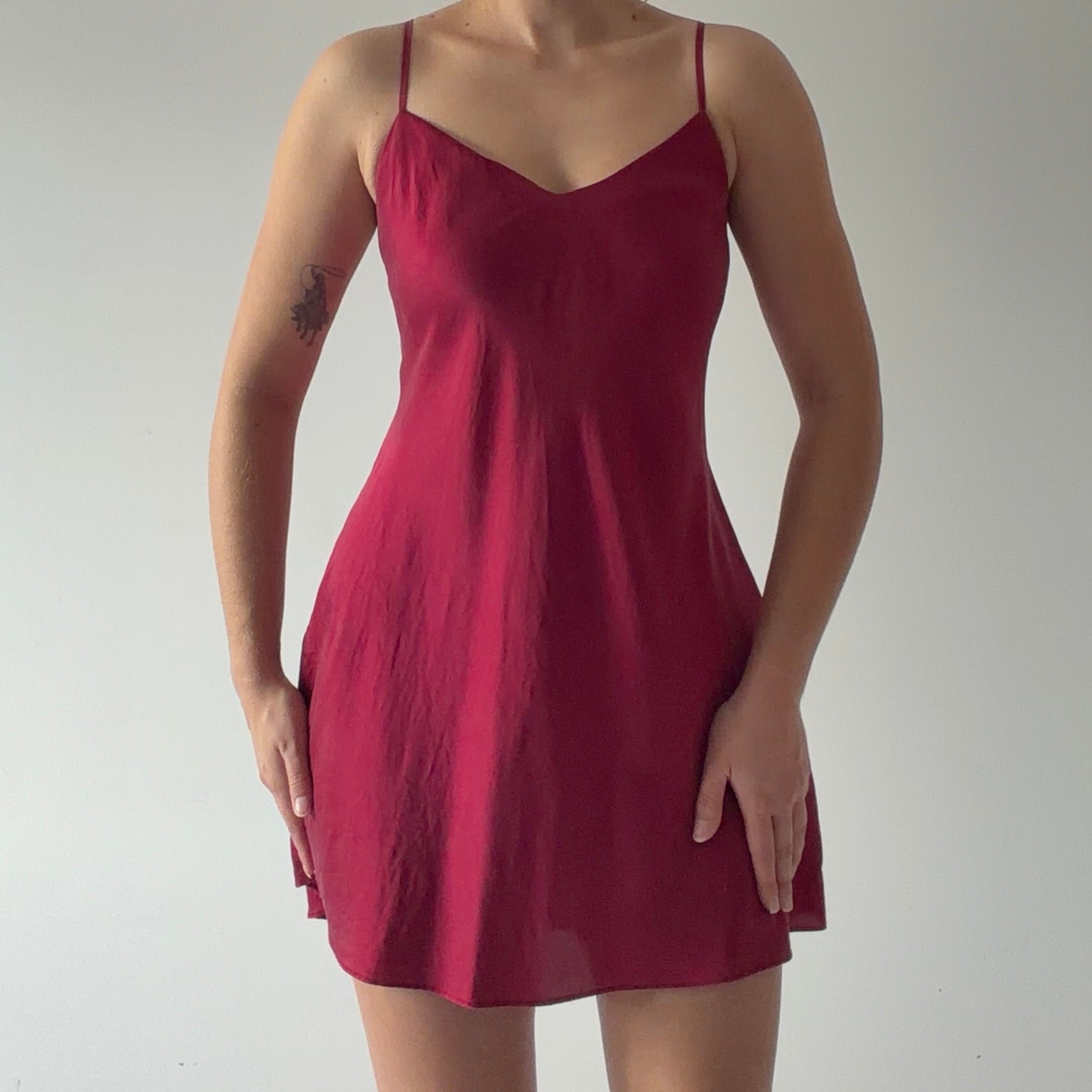 August Silk Slip Dress | M