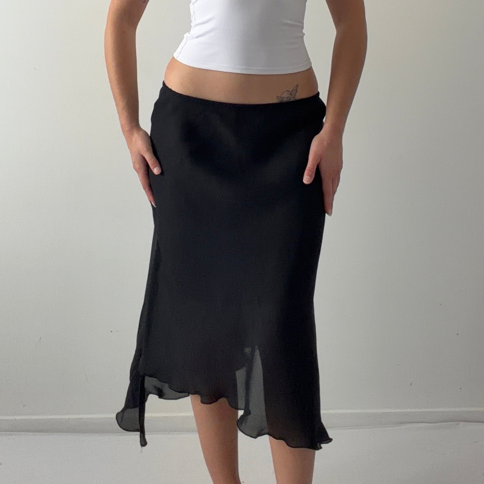 Fairweather Ruffle Midi Skirt | 10-12