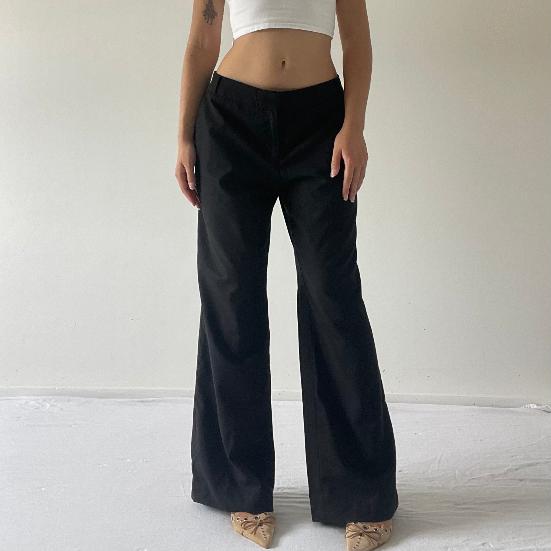 Low Rise Wide Leg Pants | 14-16
