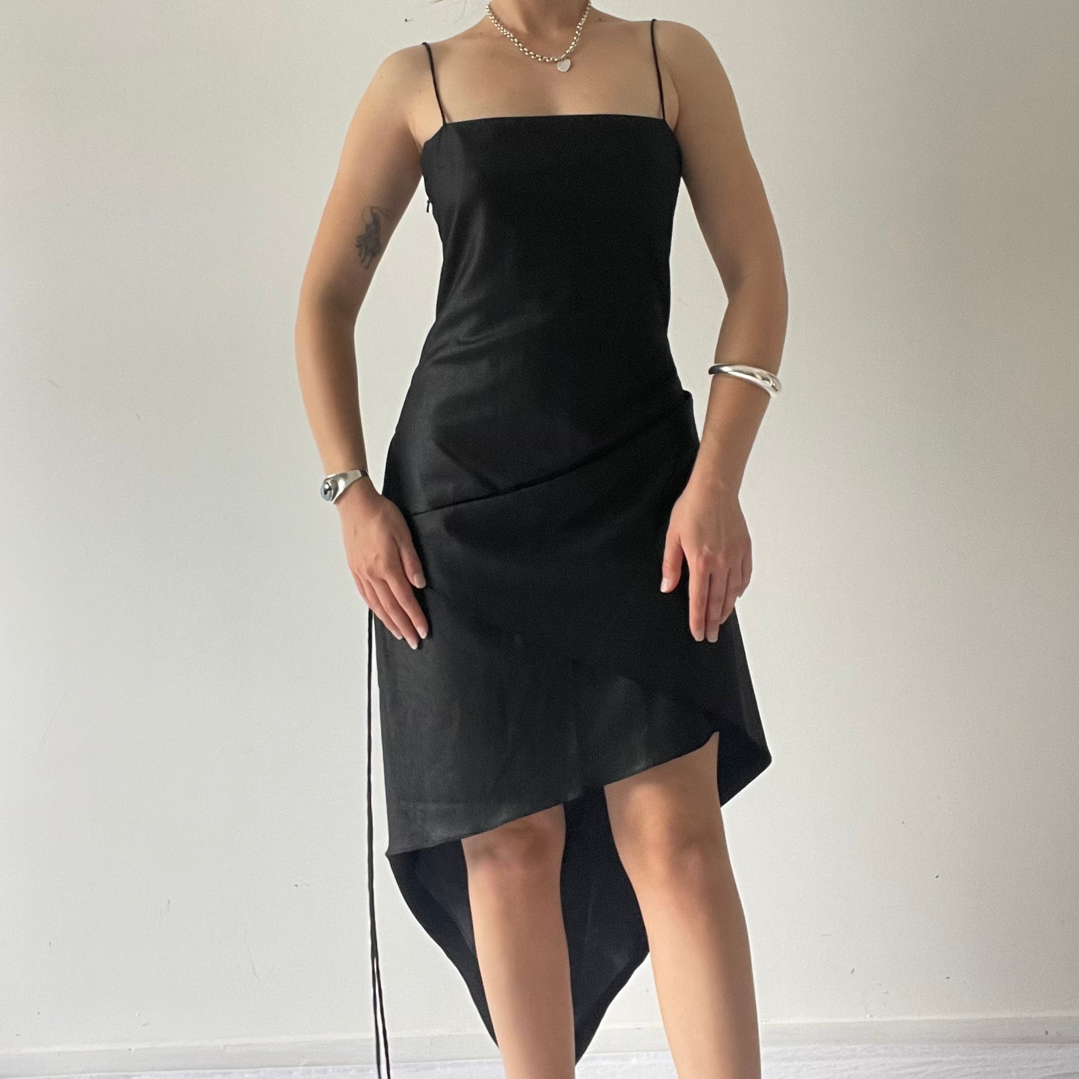 Karen Walker Tuxedo Asymmetric Mini Dress | M