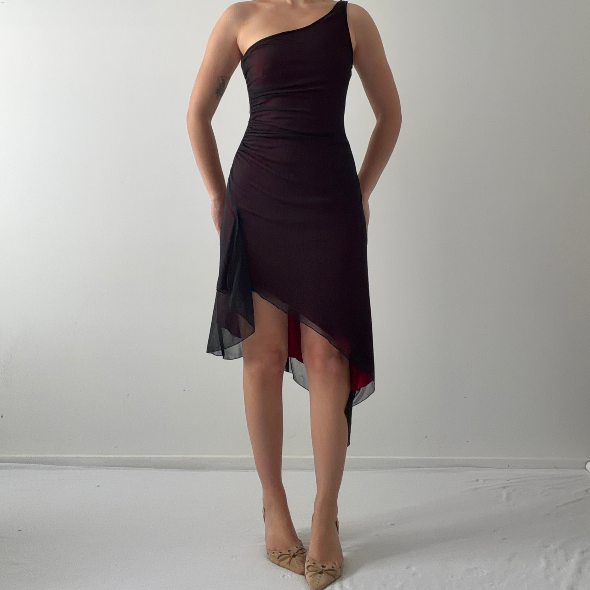 City Triangles Asymmetric Midi Dress | Made in USA | M