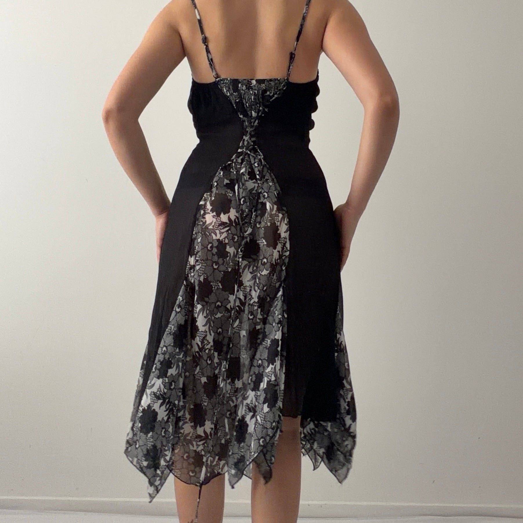 Floral Handkerchief Midi Dress | 10-12