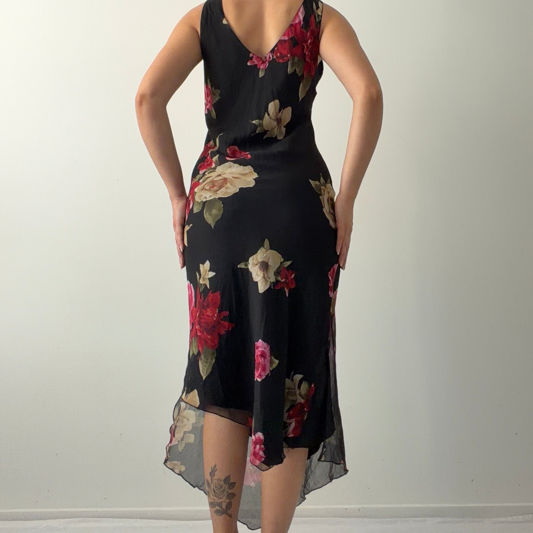 Italian Floral Midi Dress | 8-10