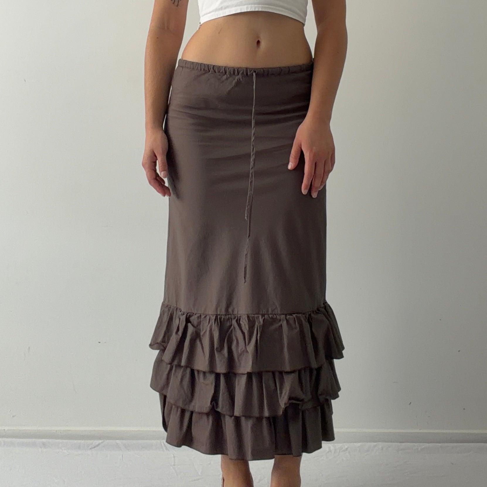 Silva Guanta Ruffle Midi Skirt | 6-8