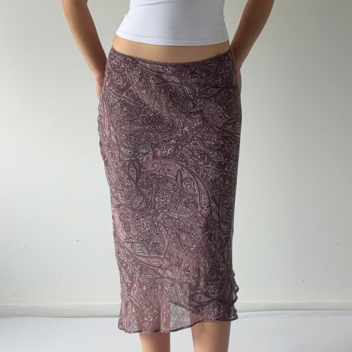 Camaíeu Paisley Midi Skirt | S