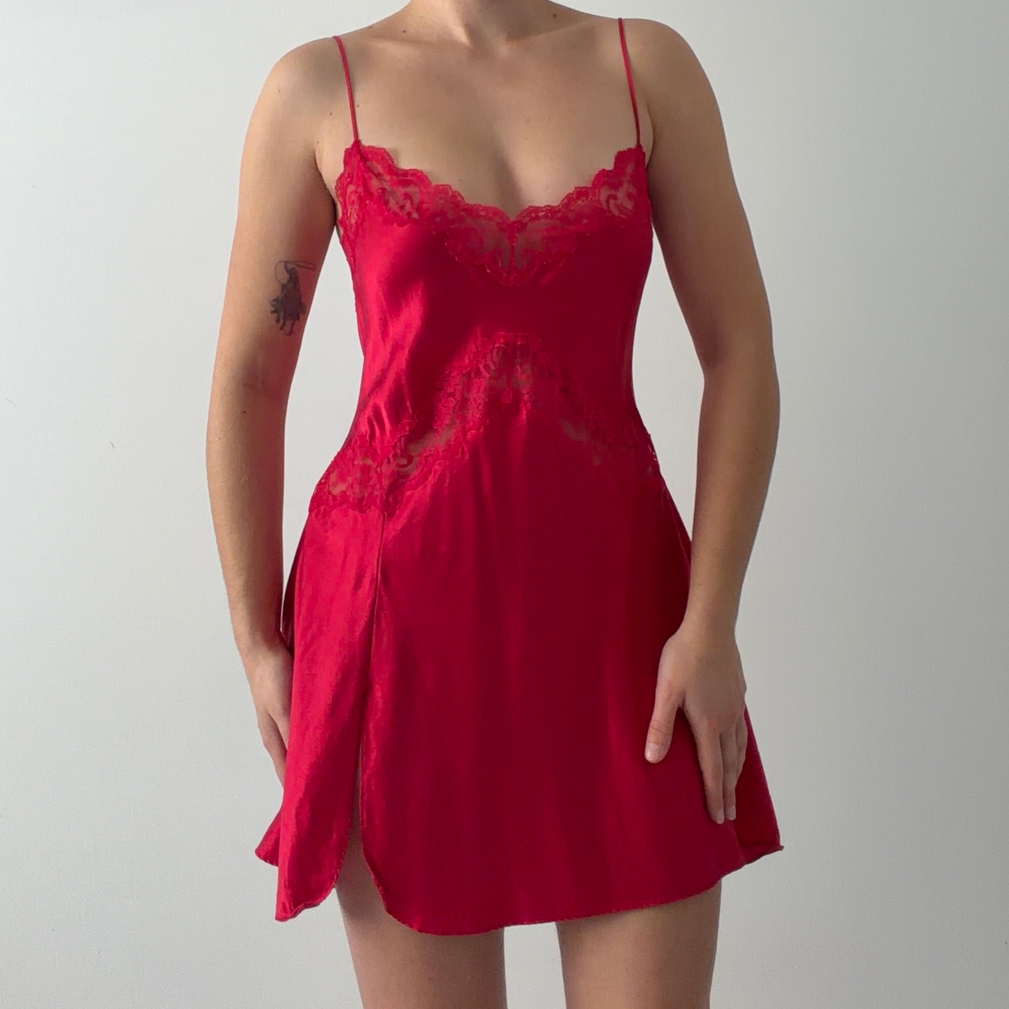 2003 Victoria's Secret Silk Lace Slip | 8-12