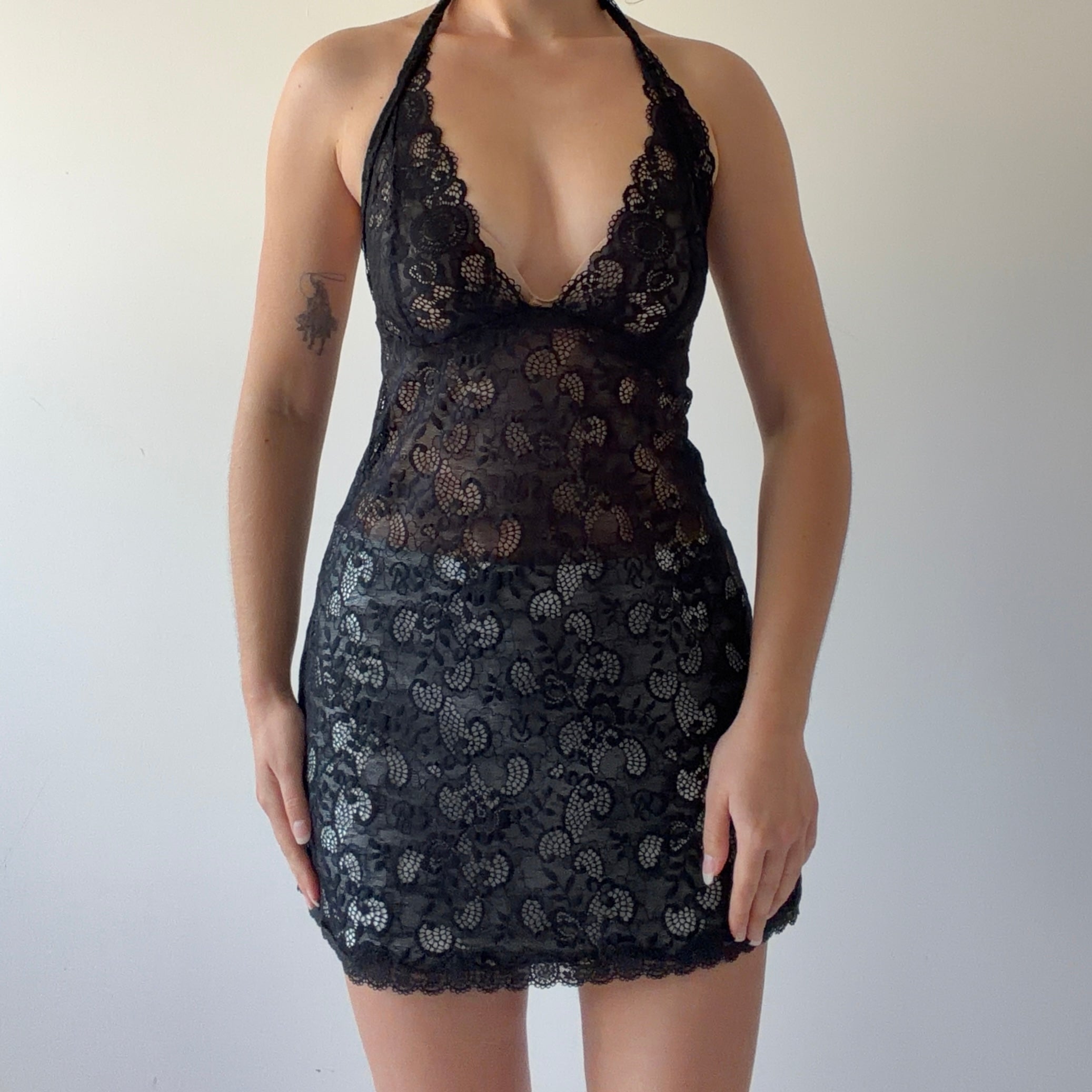 Victoria's Secret Lace Halter Dress | 10-12