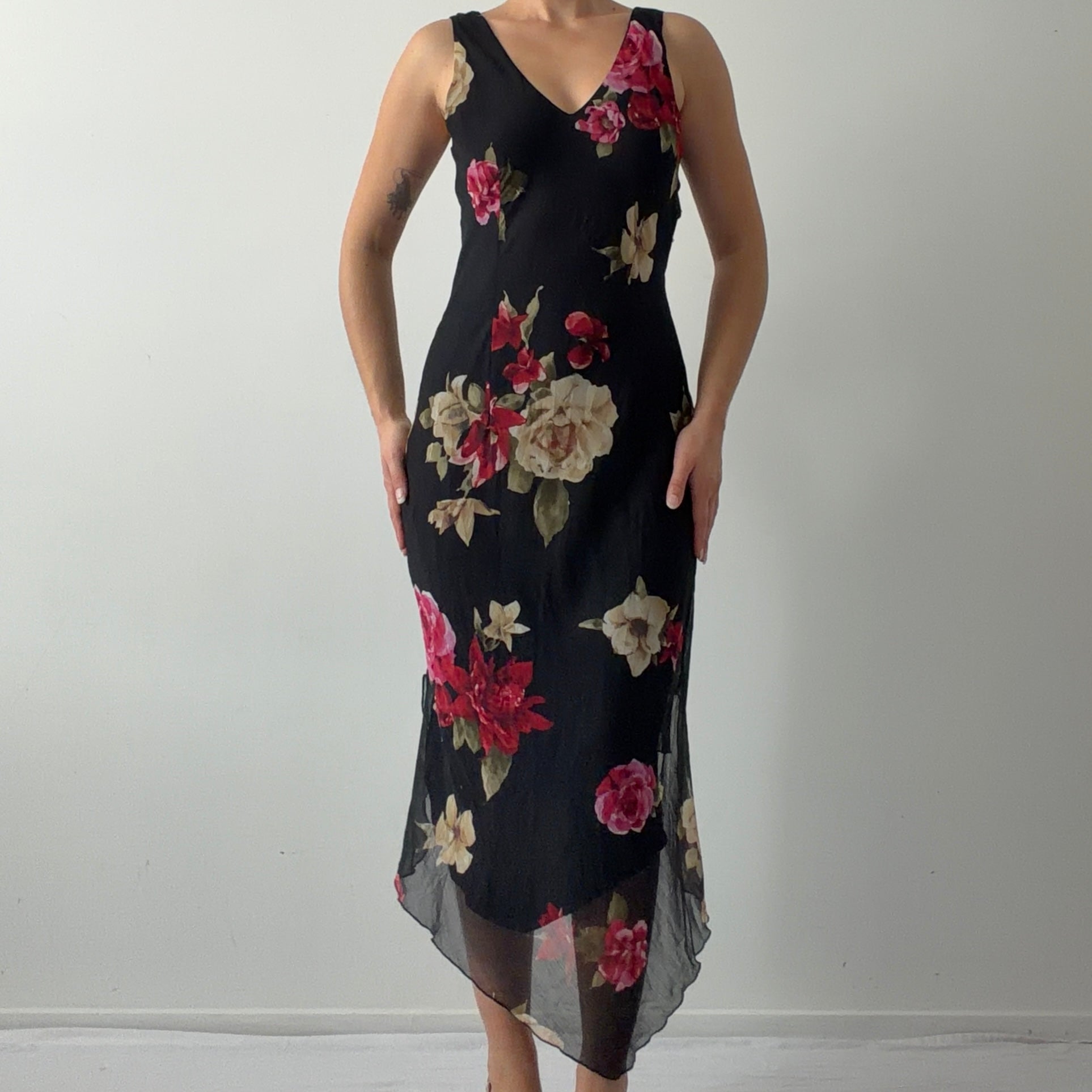 Italian Floral Midi Dress | 8-10