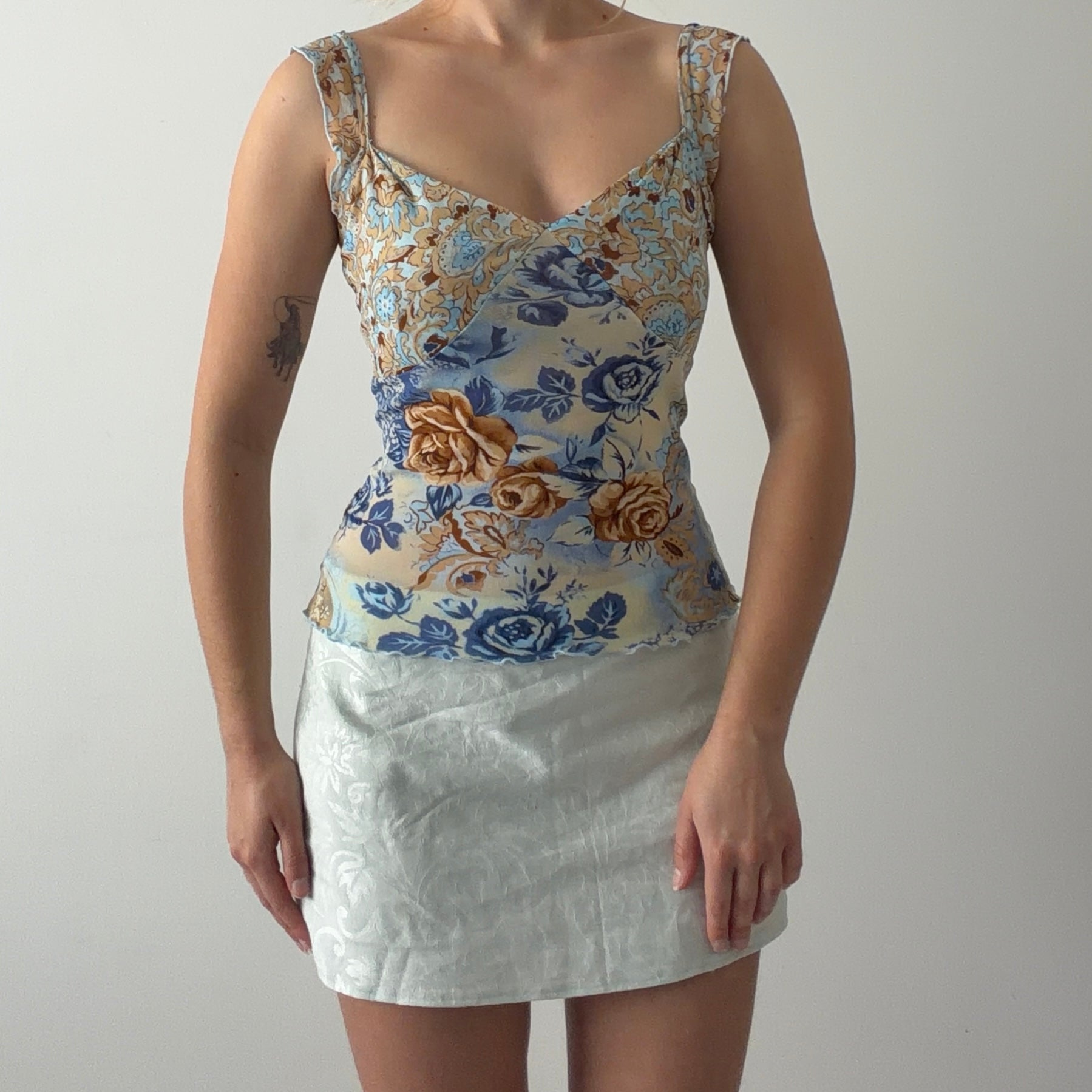 Paul Brial Floral Babydoll Cami | S