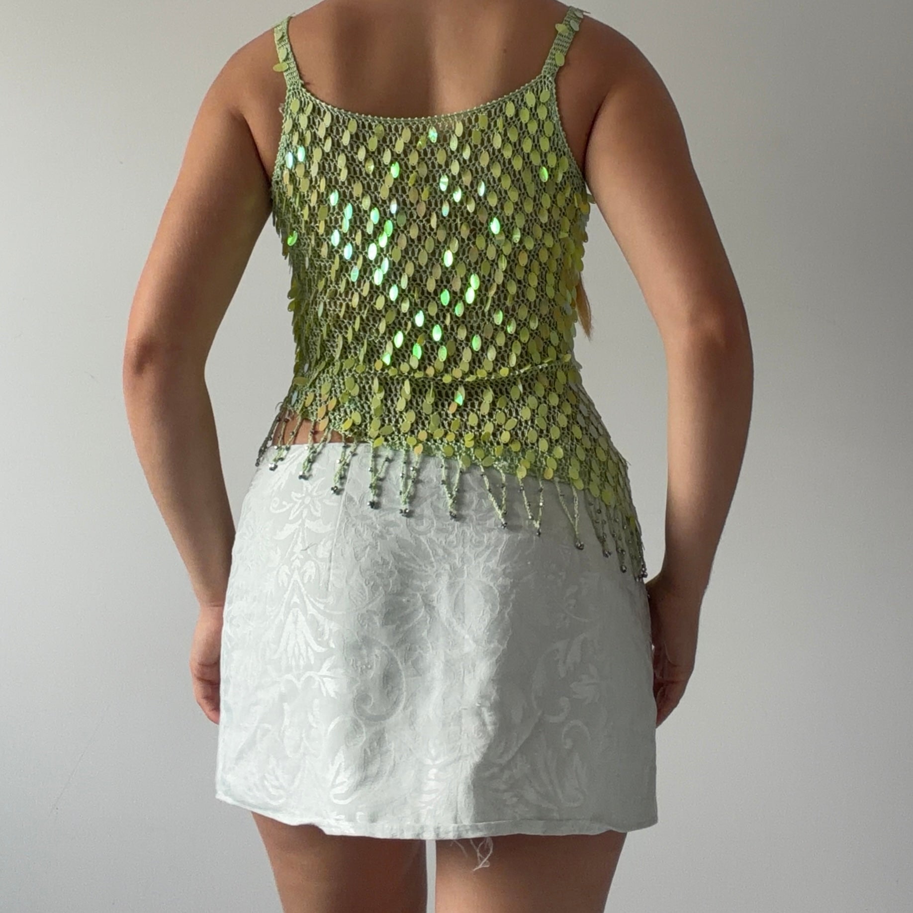 Sequin Crochet Top | 6-8