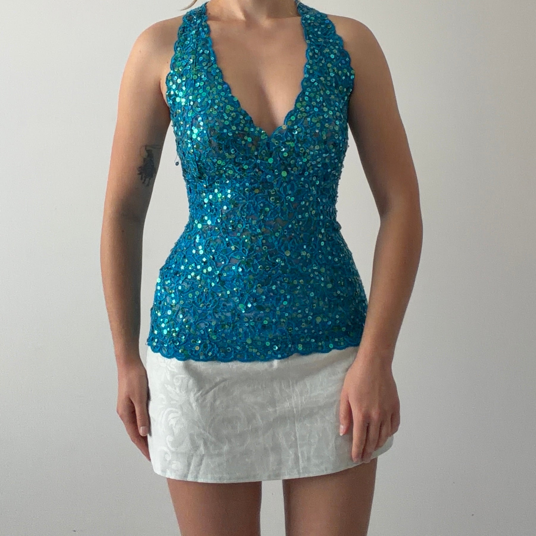 Cache Sequin Top | M
