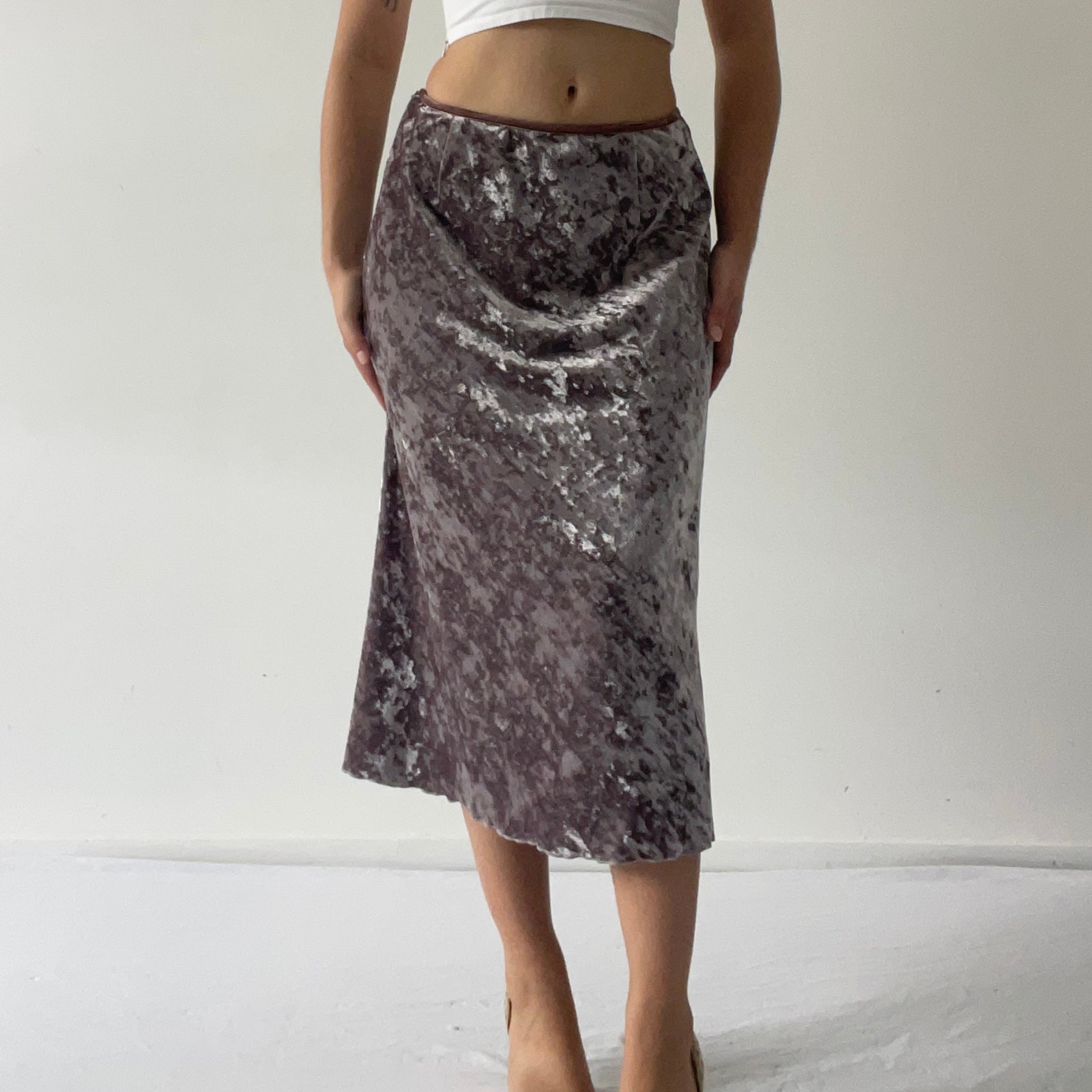 Moiselle Velvet Midi Skirt | 6-12