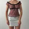 Victoria's Secret Mesh Babydoll Top | M