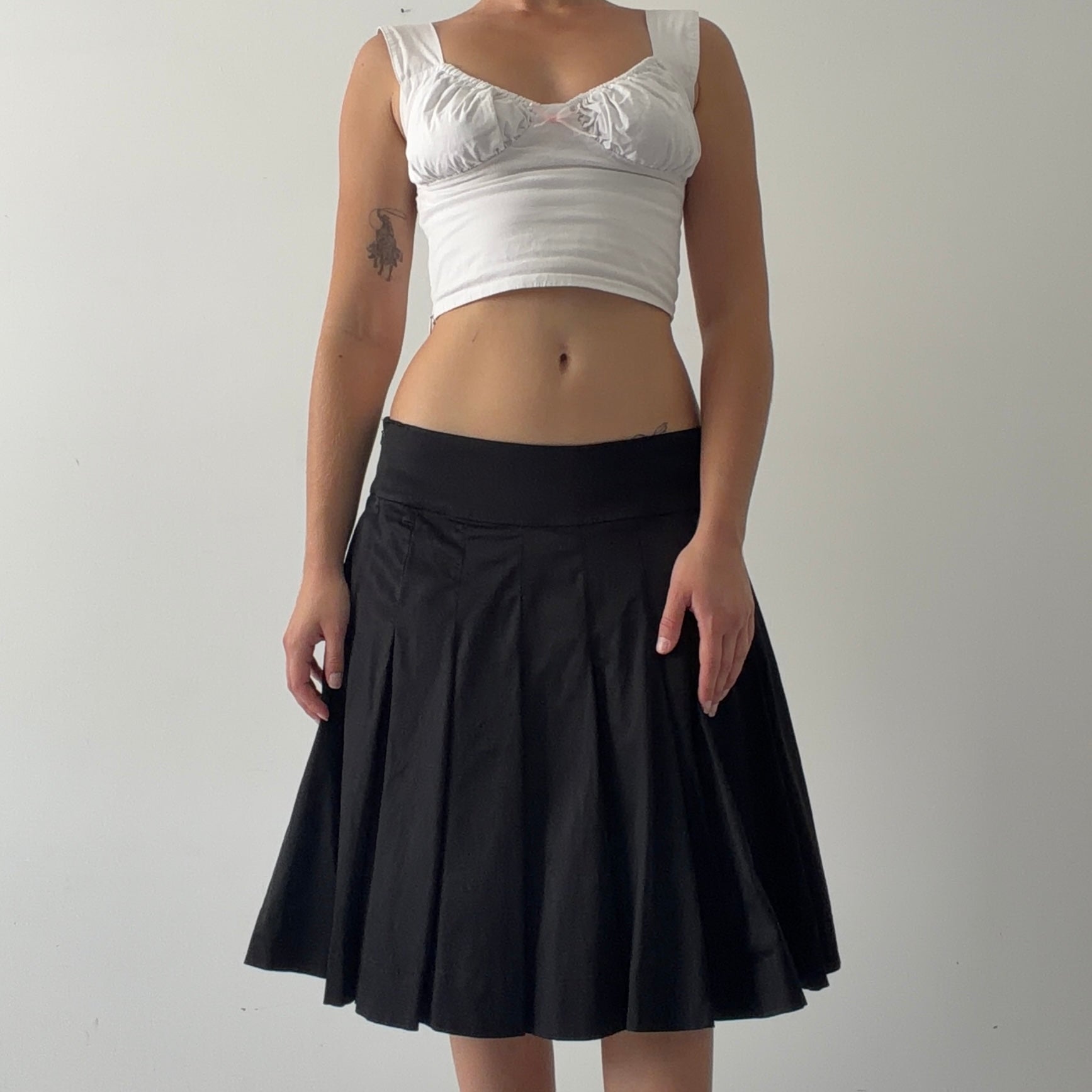 Coast Pleat Midi Skirt | 6-12